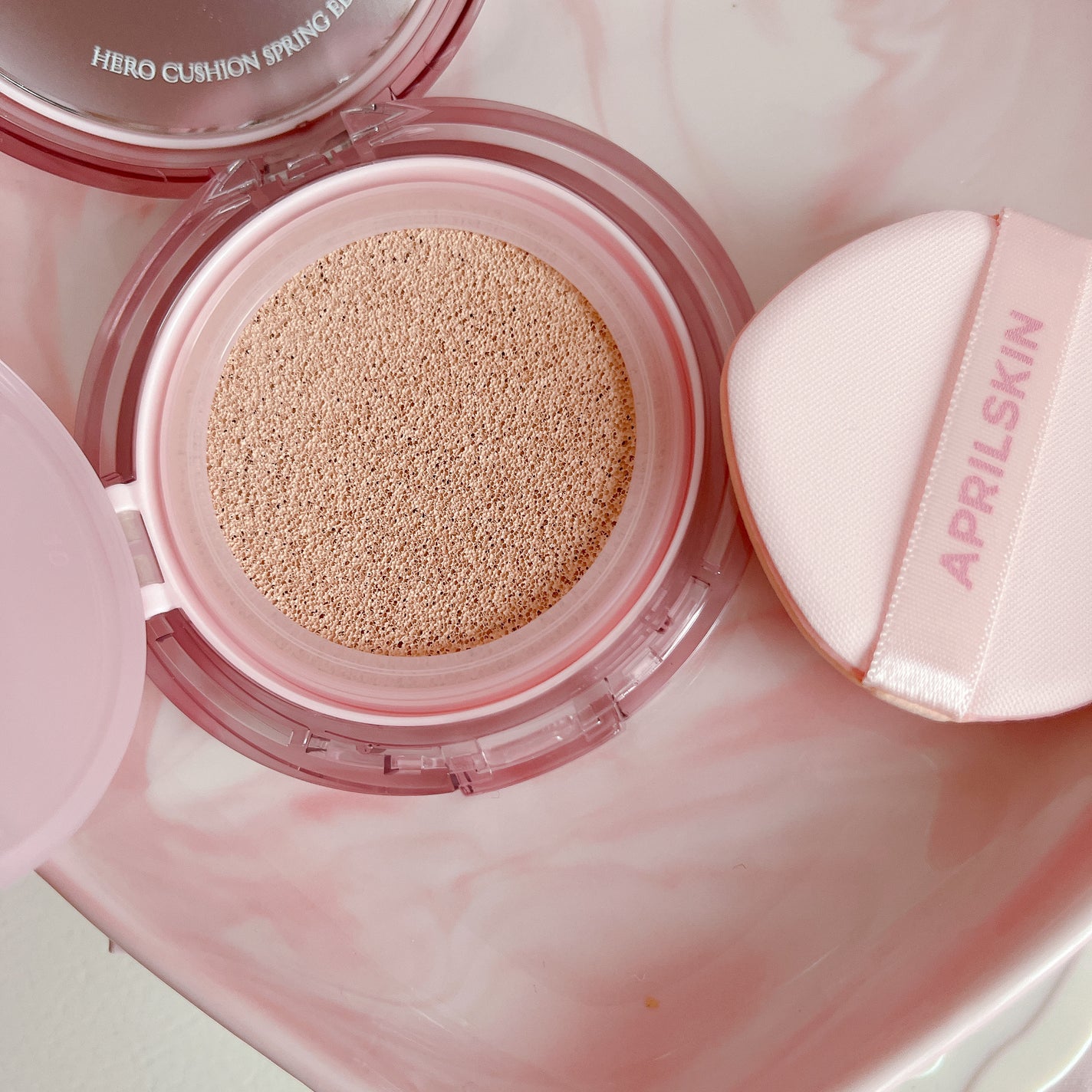 ヒーロークッション+レフィルセット/APRILSKIN/クッションファンデーションを使ったクチコミ(9枚目)