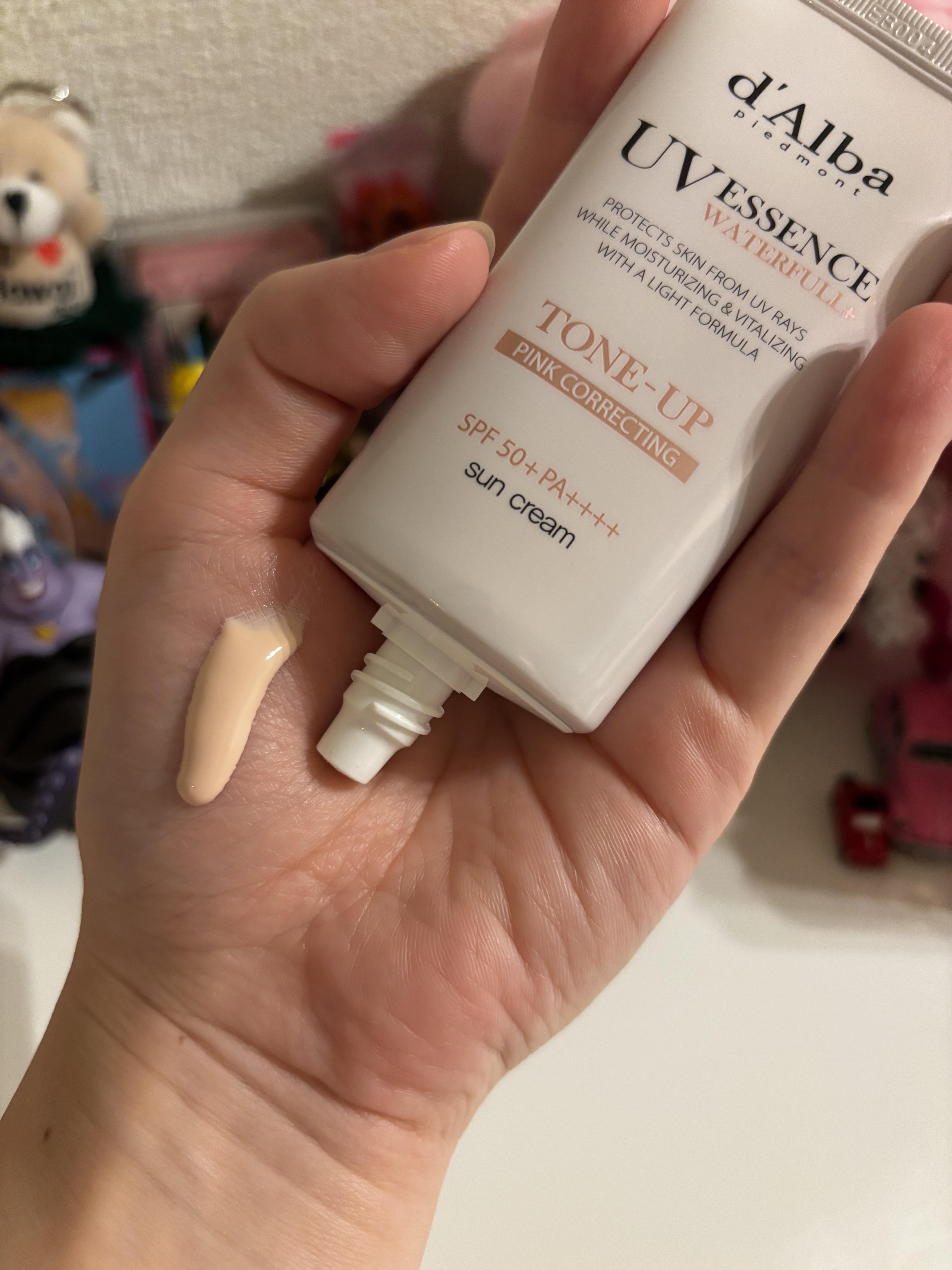 ウォータフルトーンアップサンクリーム/ダルバ/日焼け止めクリームを使ったクチコミ（2枚目）