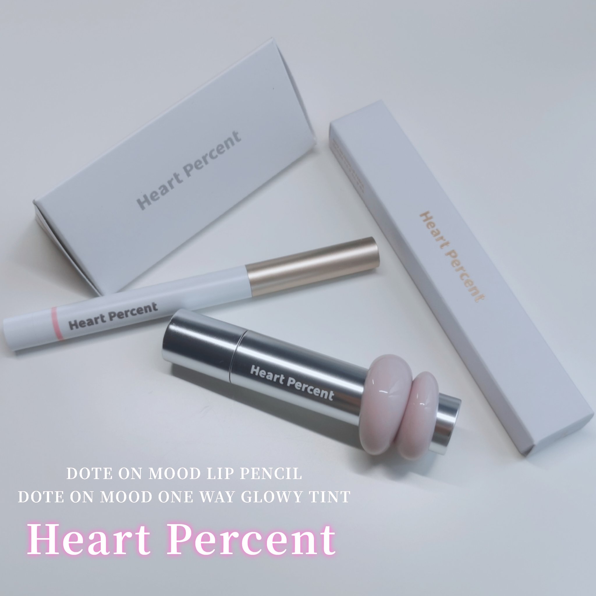 ドットオンムードワンウェイグロイティント/Heart Percent/リップティントを使ったクチコミ（1枚目）