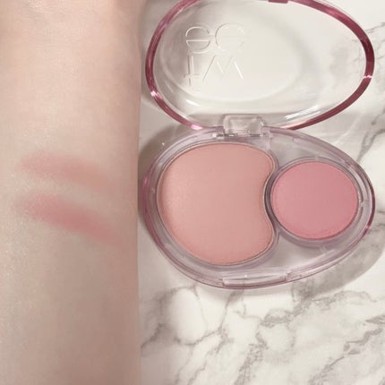 デュアルチークメロウ/fwee/ジェル・クリームチークを使ったクチコミ(4枚目)