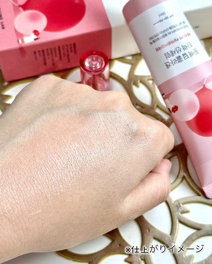 ツバキディープコラーゲン弾力日焼け止めセラム/ROUND LAB/日焼け止めクリームを使ったクチコミ(4枚目)