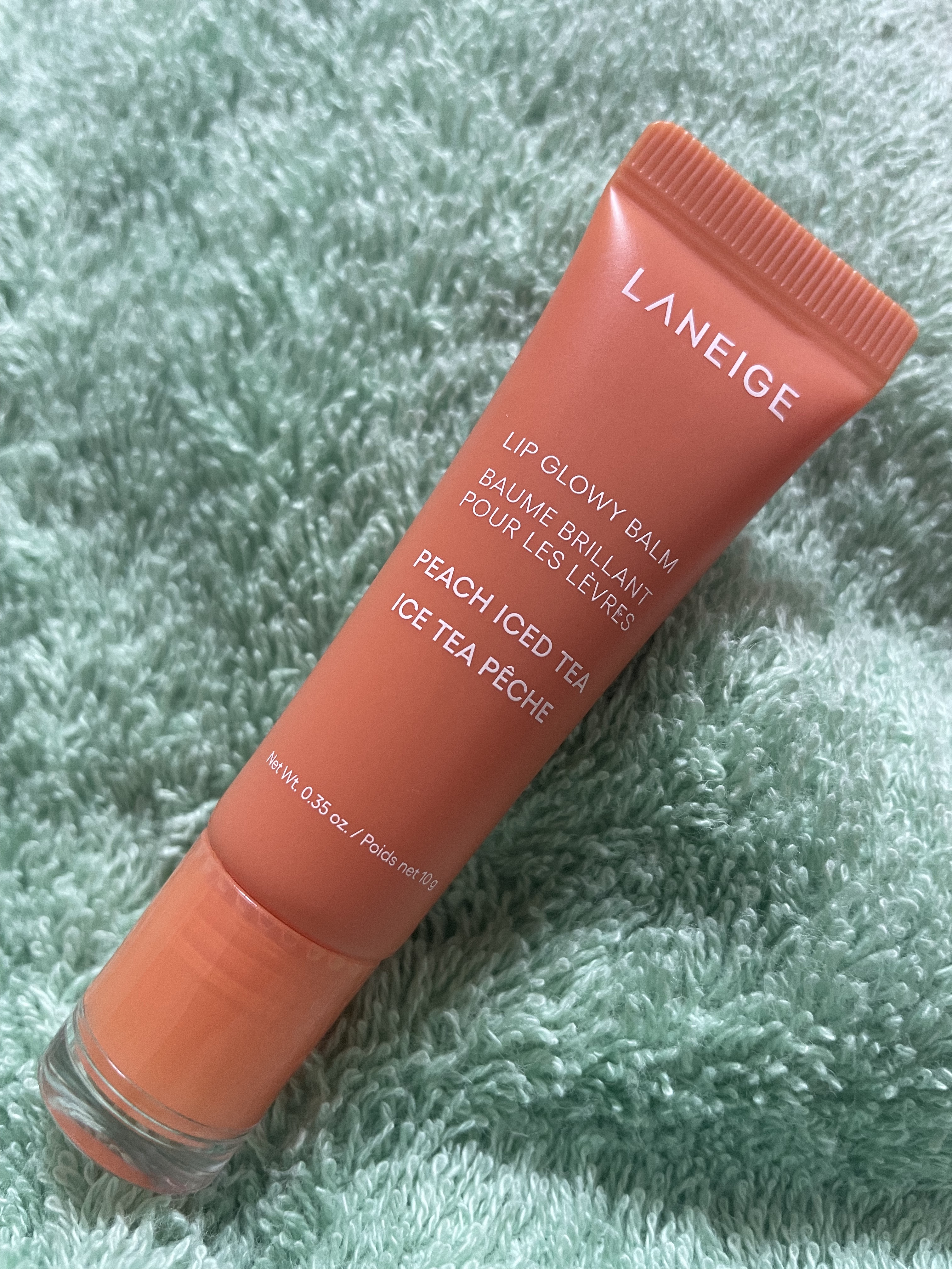 リップグロウィバーム ピーチアイスティー/LANEIGE/リップバームを使ったクチコミ（1枚目）