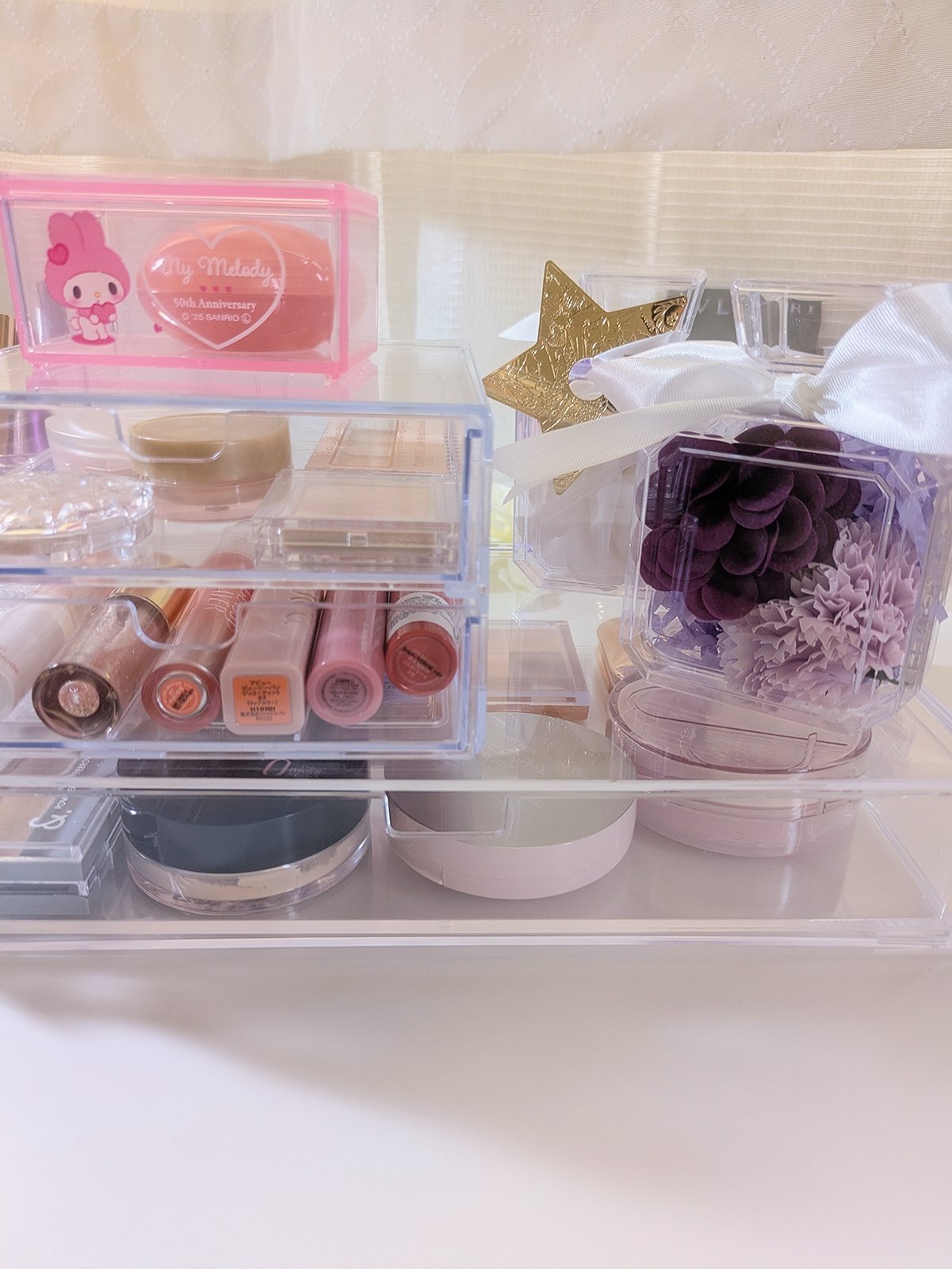 重なる透明収納ケース/DAISO/その他化粧小物を使ったクチコミ（2枚目）