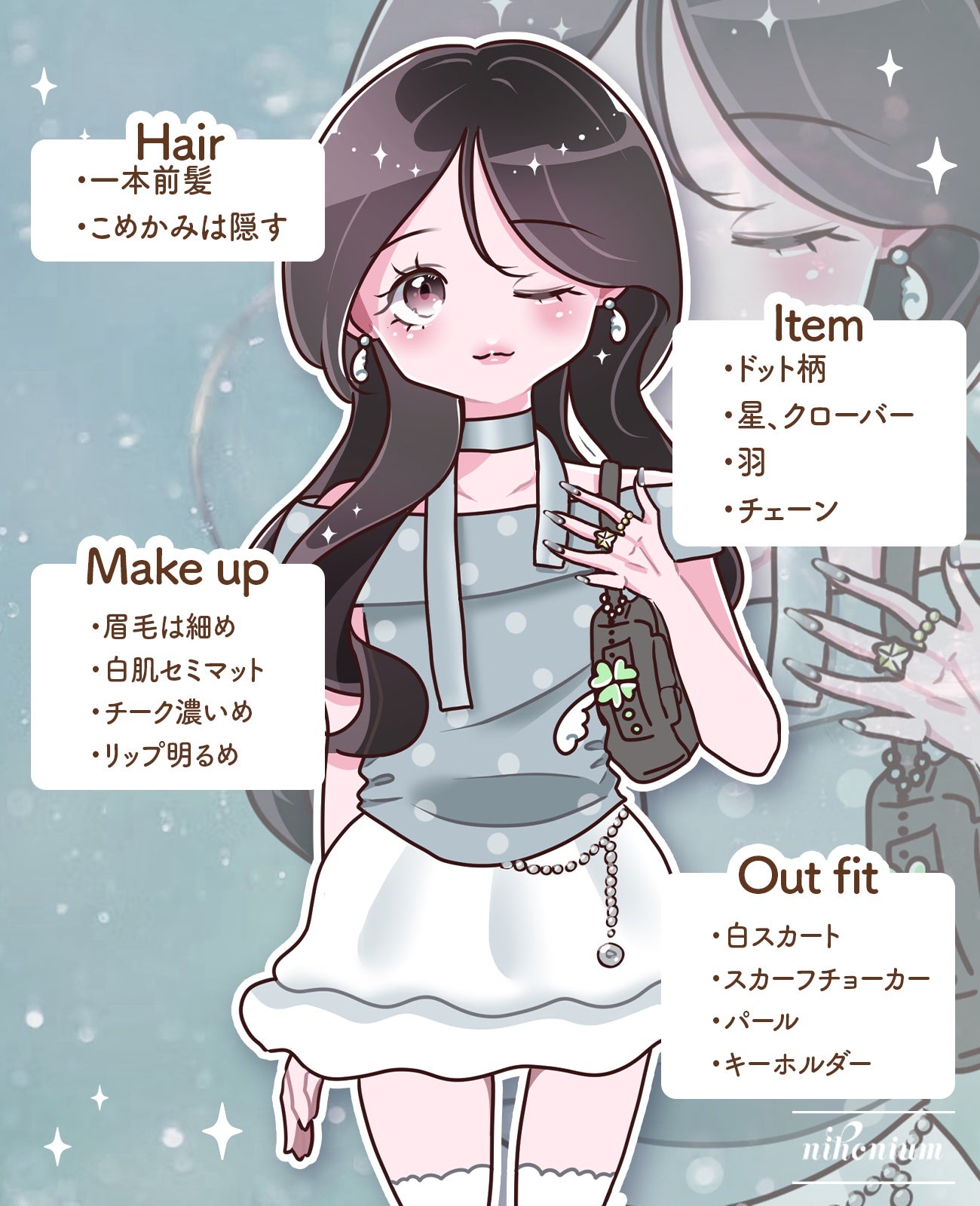 にほにうむ on LIPS 「ウィッシュコアLOOKの作り方🌟໒꒱..」(2枚目)