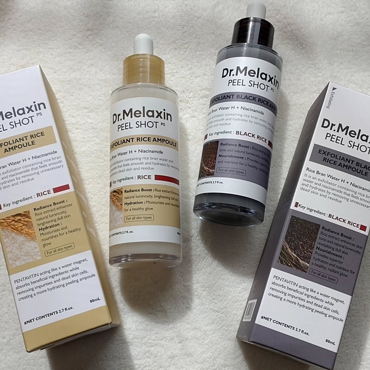 白米ピールショットゴマージュアンプル/Dr.Melaxin/美容液を使ったクチコミ（1枚目）