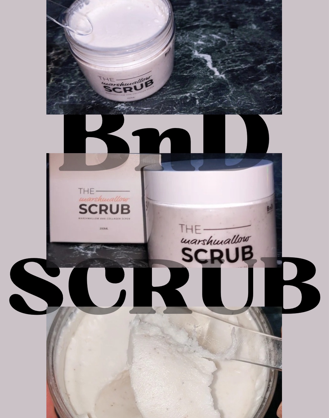 BnD マシュマロ コラーゲン AHA スクラブ /BnD/ボディスクラブを使ったクチコミ（1枚目）