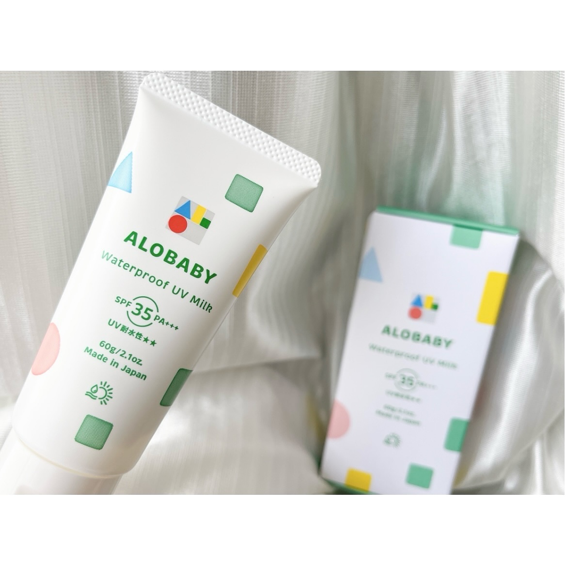 ウォータープルーフUVミルク /ALOBABY/日焼け止めミルクを使ったクチコミ（1枚目）