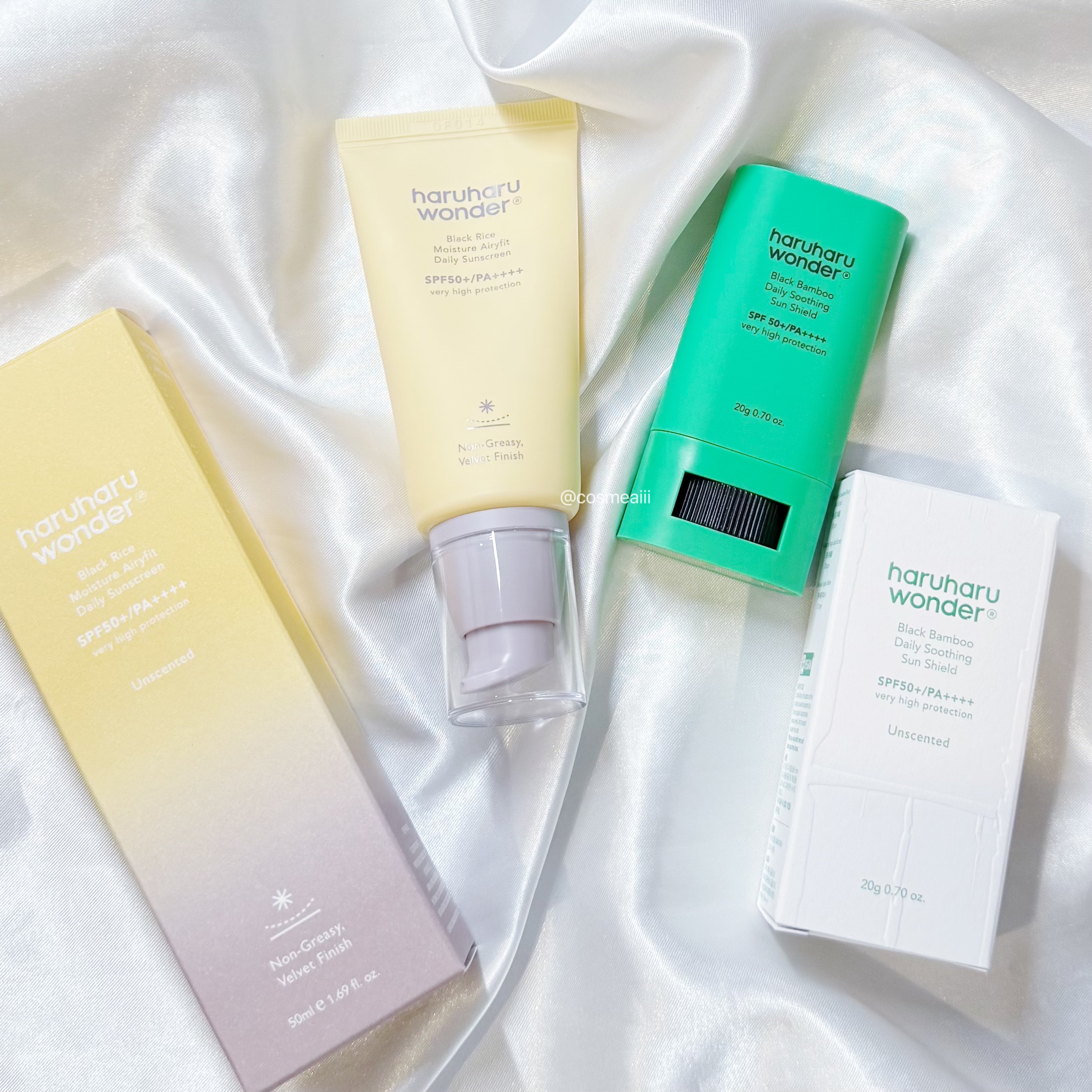 ブラックバンブーデイリー スージングサンシールド 20g SPF 50+/PA++++/haruharu wonder/日焼け止めスティックを使ったクチコミ（2枚目）