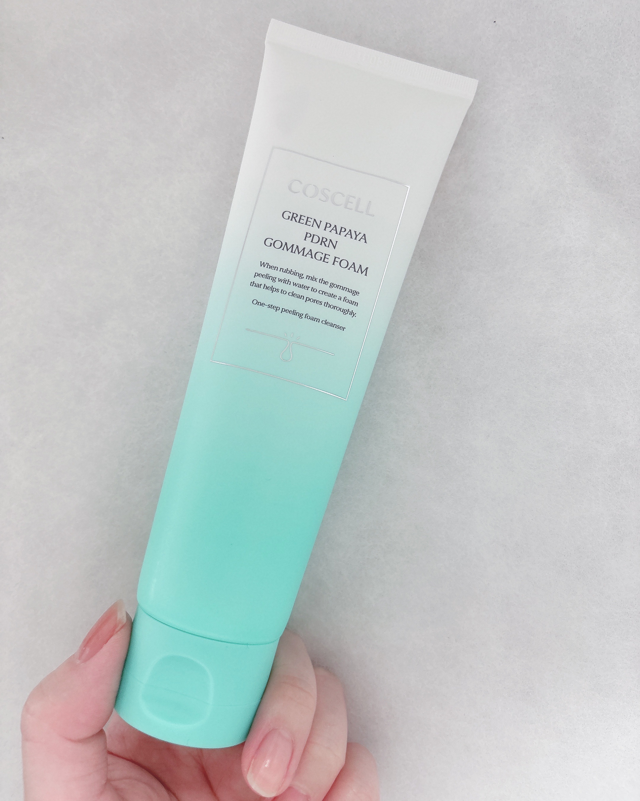 グリーンパパイヤPDRNゴマージュフォーム/COSCELL/クレンジングクリームを使ったクチコミ（1枚目）