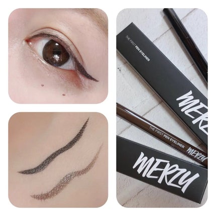 ザ ファースト ペンアイライナー/MERZY/リキッドアイライナーを使ったクチコミ(4枚目)