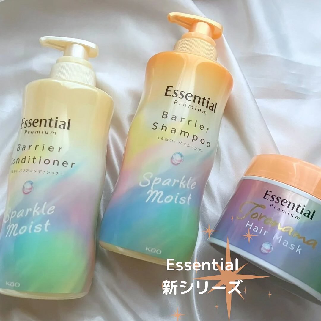 エッセンシャルプレミアム バリアシャンプー・コンディショナー スパークルモイスト/エッセンシャル/市販シャンプーを使ったクチコミ（1枚目）