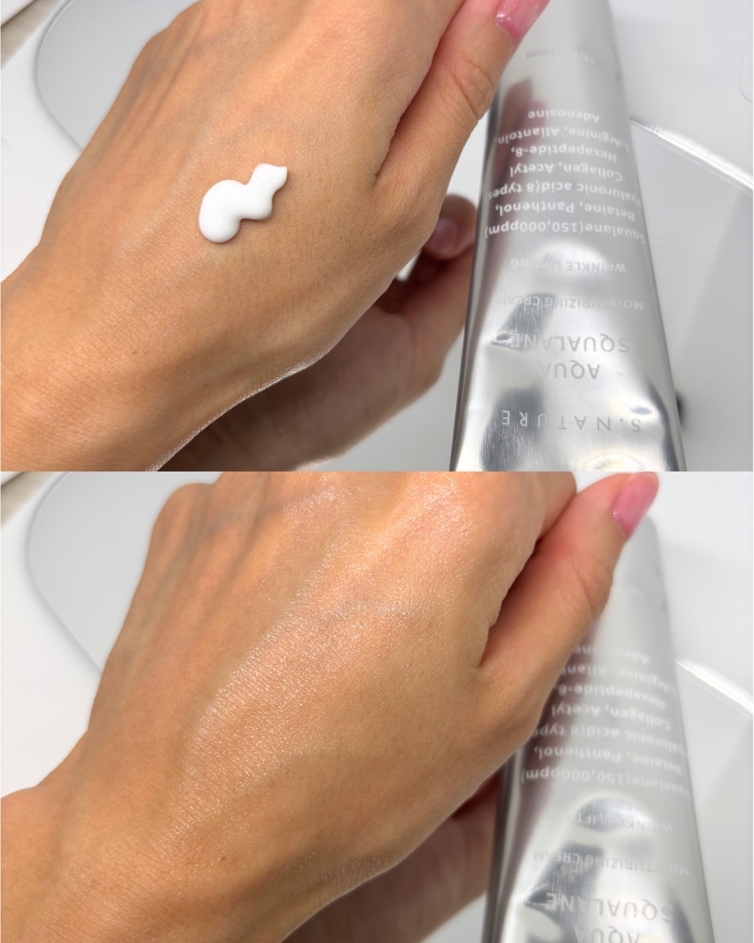 アクアスクワランモイスチャークリーム/S.NATURE/フェイスクリームを使ったクチコミ（3枚目）