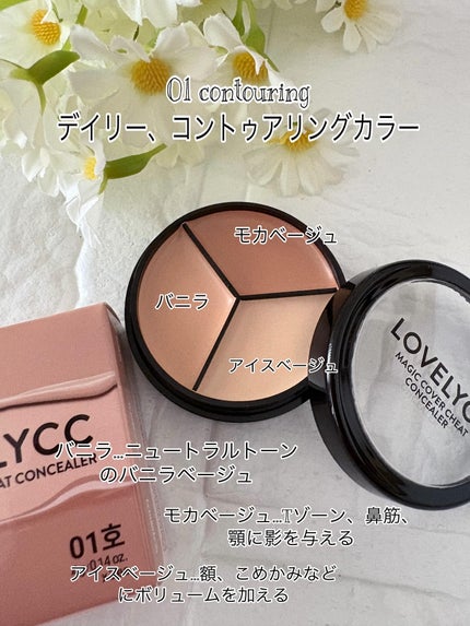 lovelycc マジックカバーチートコンシーラー/LOVELYCC/パレットコンシーラーを使ったクチコミ(2枚目)