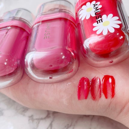 ジェルフィットティント/AMUSE/リップティントを使ったクチコミ(3枚目)