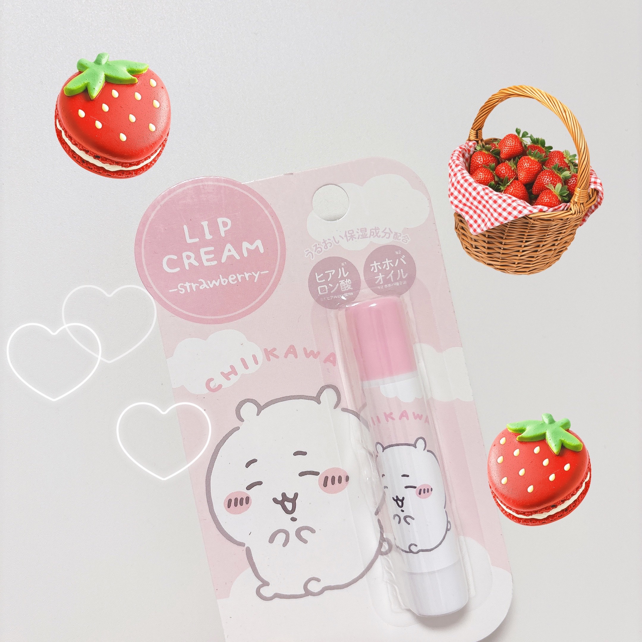 CWリップクリーム<ちいかわ> ストロベリーの香り/SHOBIDO/リップクリームを使ったクチコミ（1枚目）