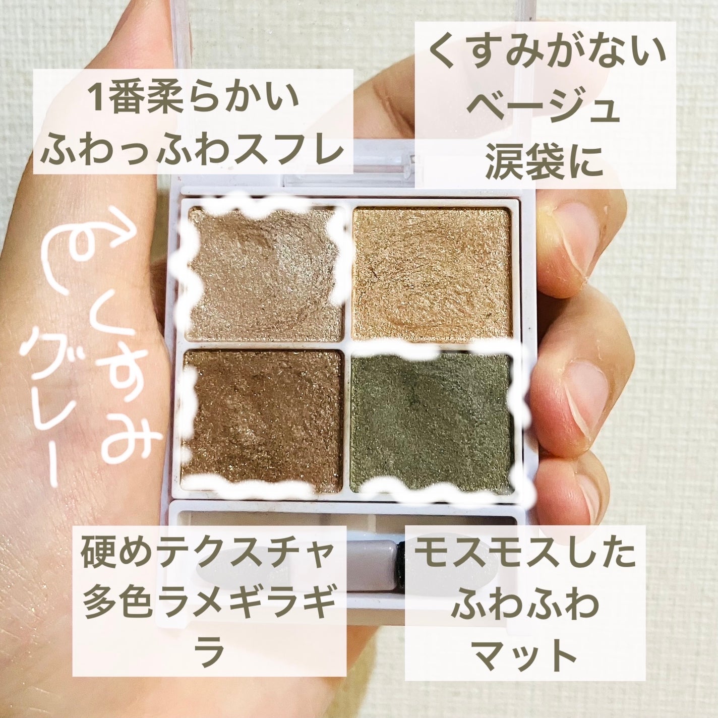 シルキースフレアイズ/キャンメイク/アイシャドウパレットを使ったクチコミ(2枚目)