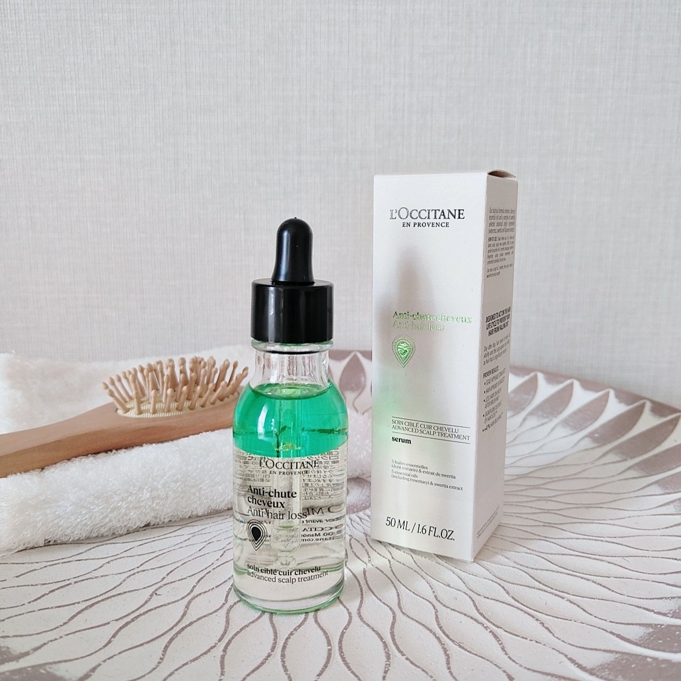 薬用 メディカル アンチヘアロスセラム/L'OCCITANE/頭皮ローションを使ったクチコミ（1枚目）