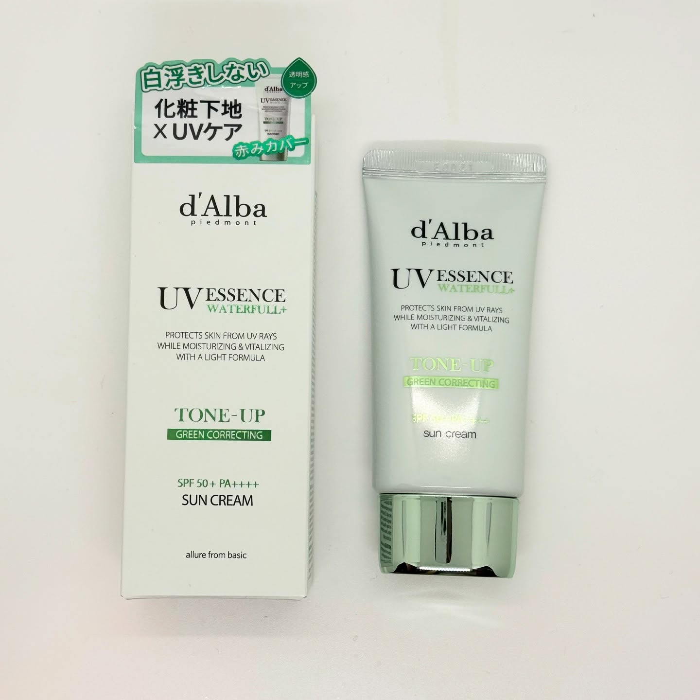 クリーンティーツリーリポソームトーンアップサンクリーム（グリーン）/ダルバ/日焼け止めクリームを使ったクチコミ（1枚目）