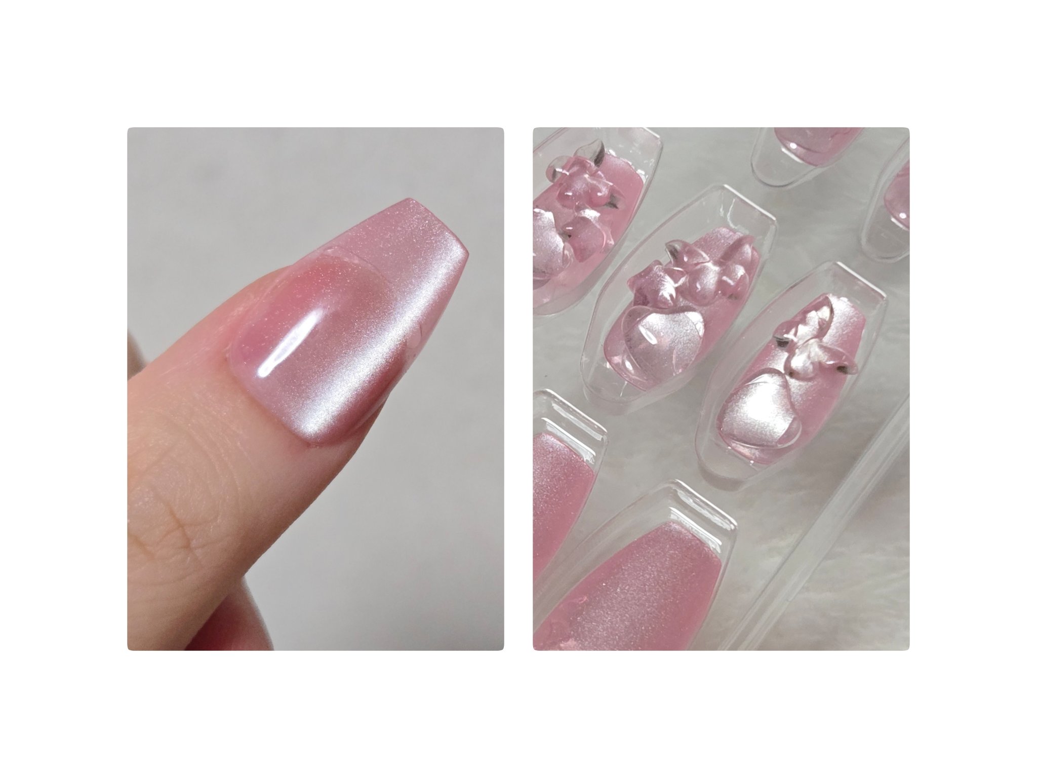 ネイルチップ(シールタイプ) Cherry Fizz/FINGER SUIT/ネイルチップ・パーツを使ったクチコミ（2枚目）