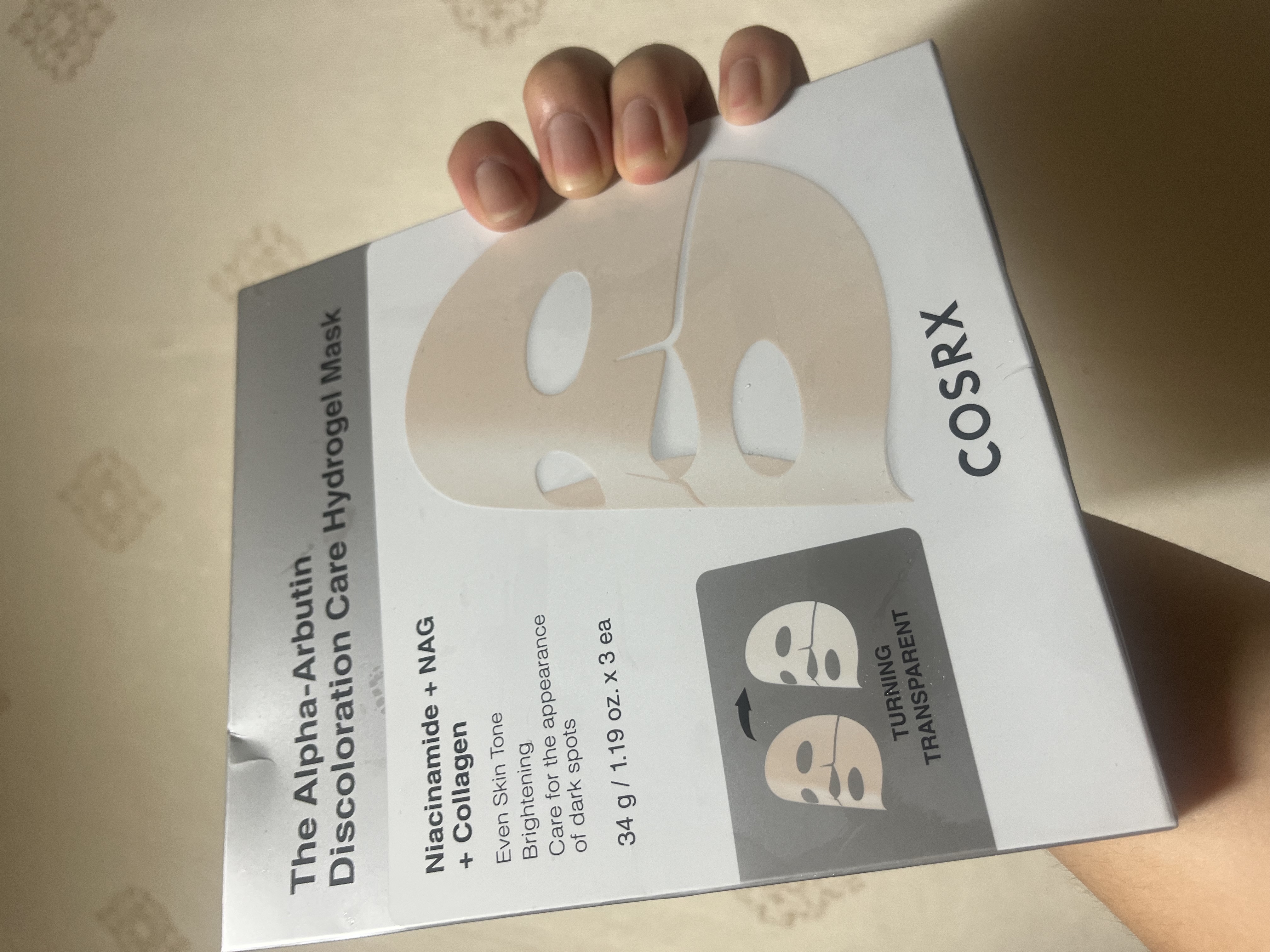 RXザ・アルファ アルブチン ハイドロゲルパック/COSRX/シートマスク・パックを使ったクチコミ（1枚目）