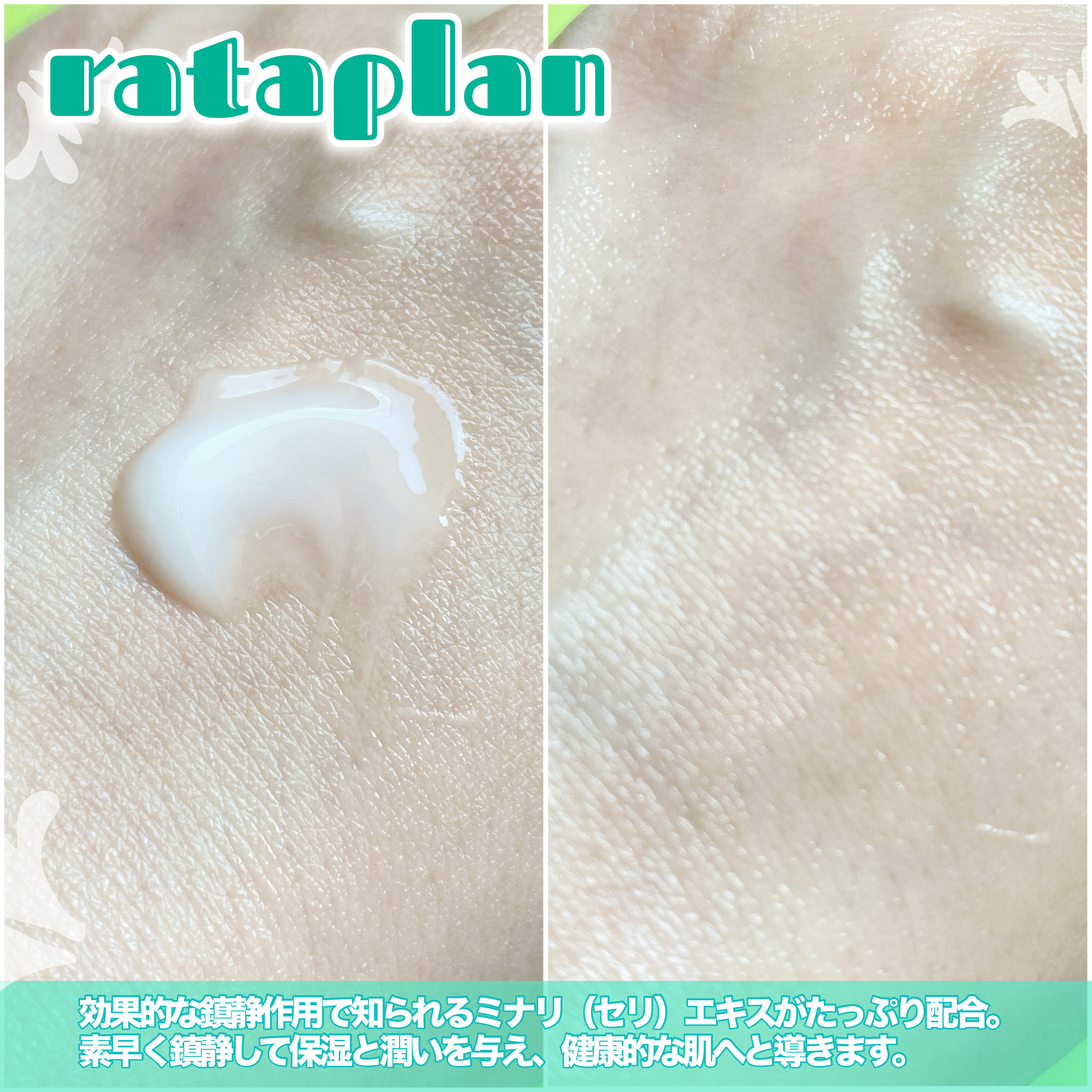 ウォーターパセリカーミングモイスチャークリーム /rataplan/フェイスクリームを使ったクチコミ（3枚目）