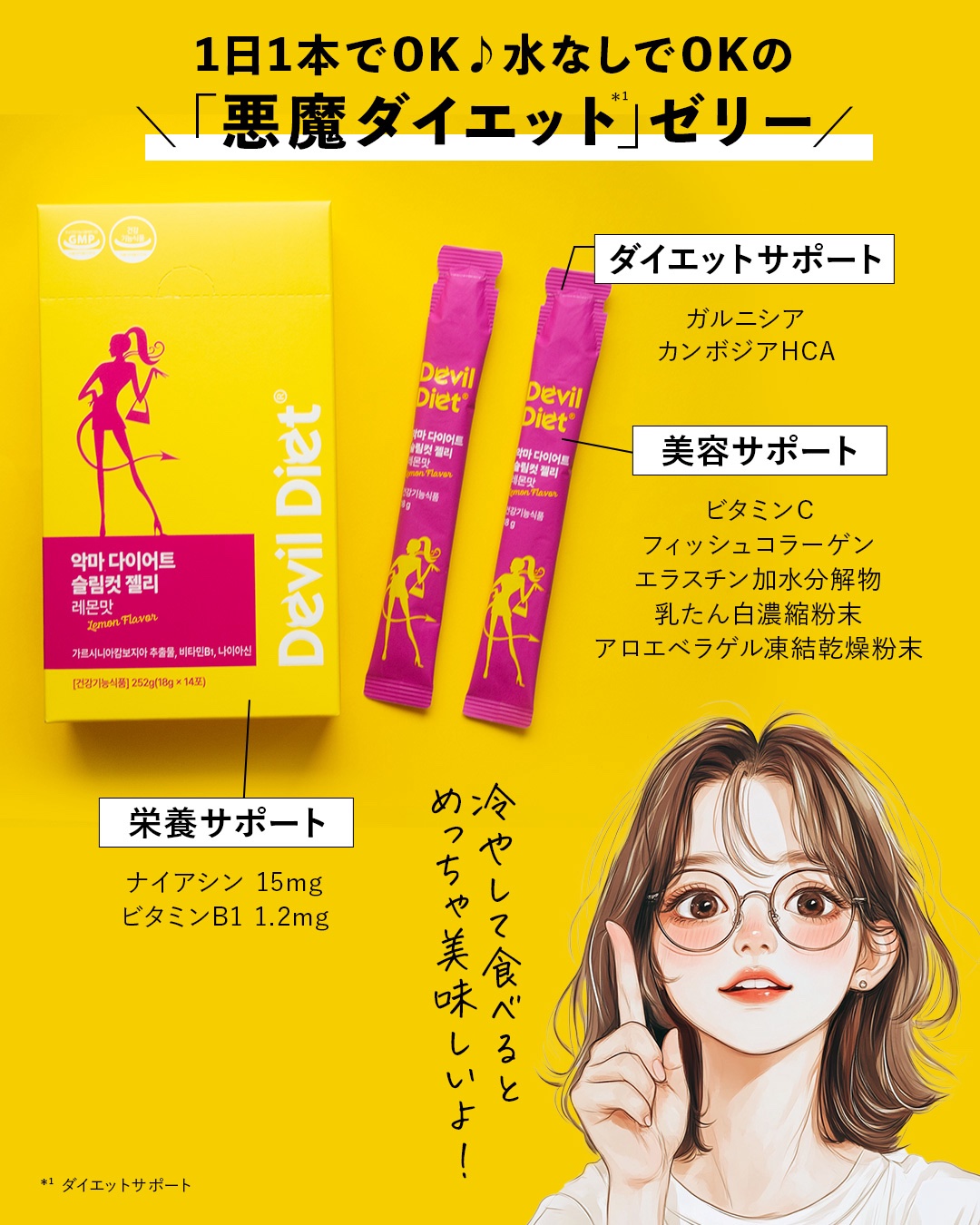 悪魔ダイエット スリムカットゼリー/ファームスビル/ゼリー飲料を使ったクチコミ（3枚目）