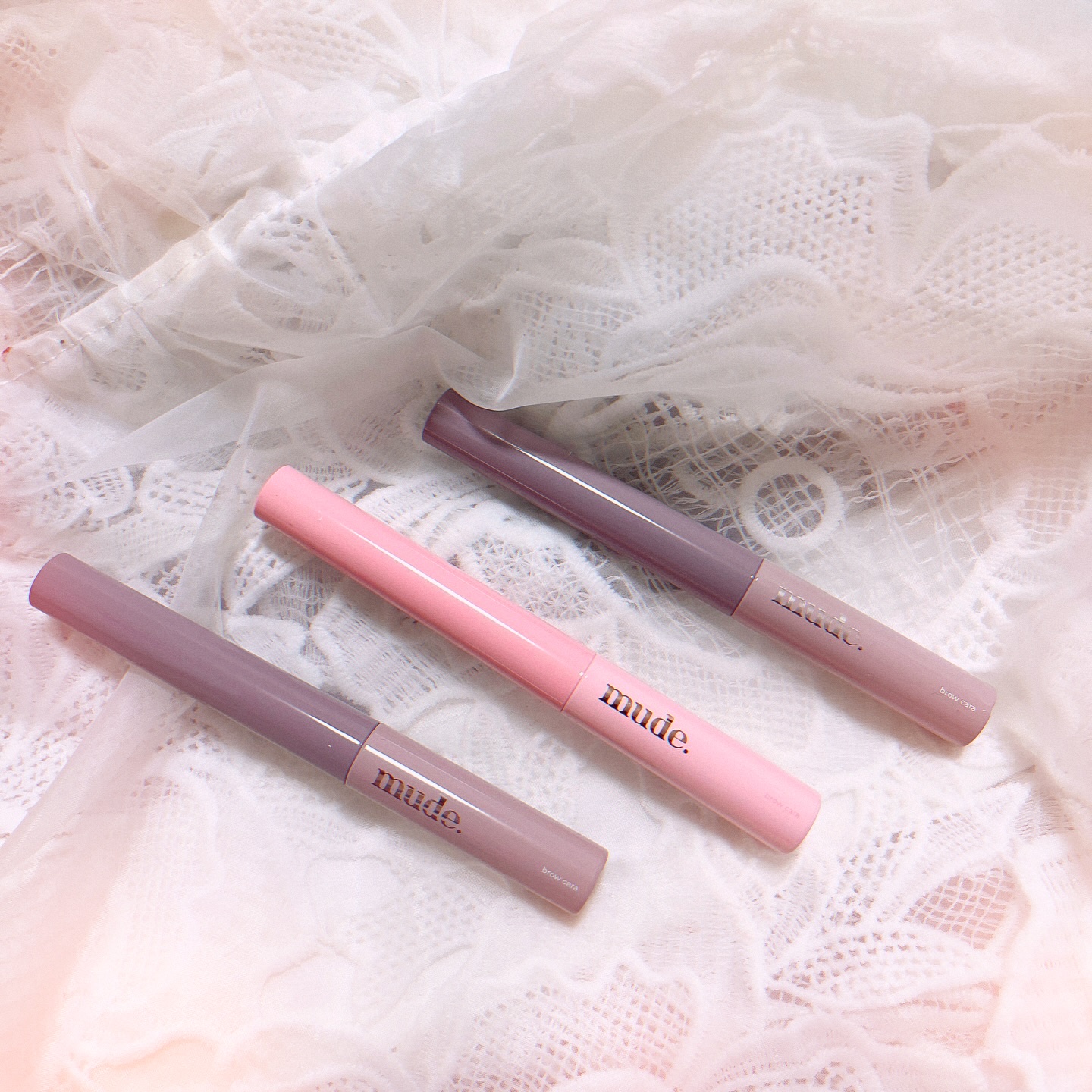 インスパイアスキニーブロウカラ/mude./眉マスカラを使ったクチコミ（1枚目）