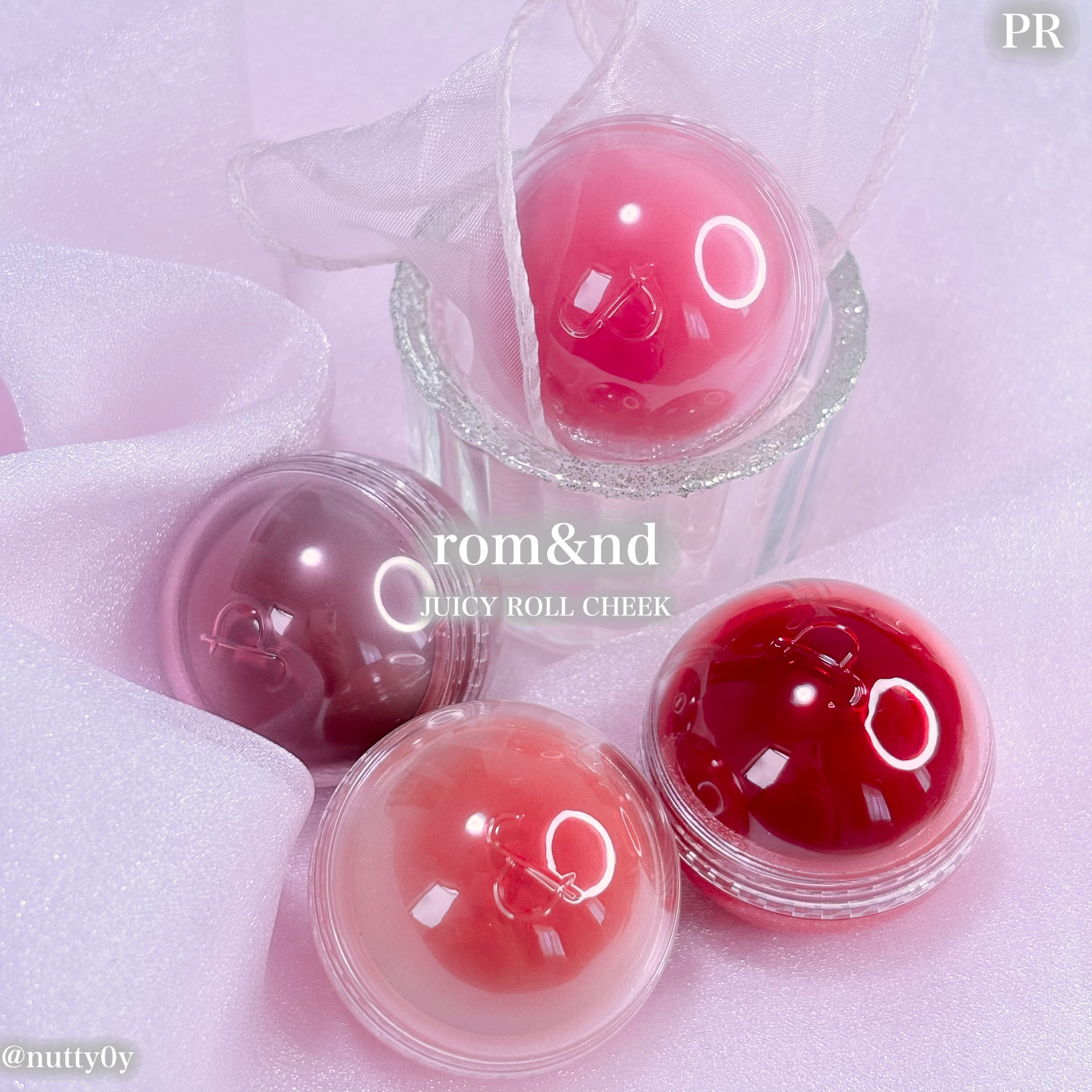 ジューシーロールチーク 01 レアアップル(RARE APPLE)/rom&nd/ジェル・クリームチークを使ったクチコミ（1枚目）