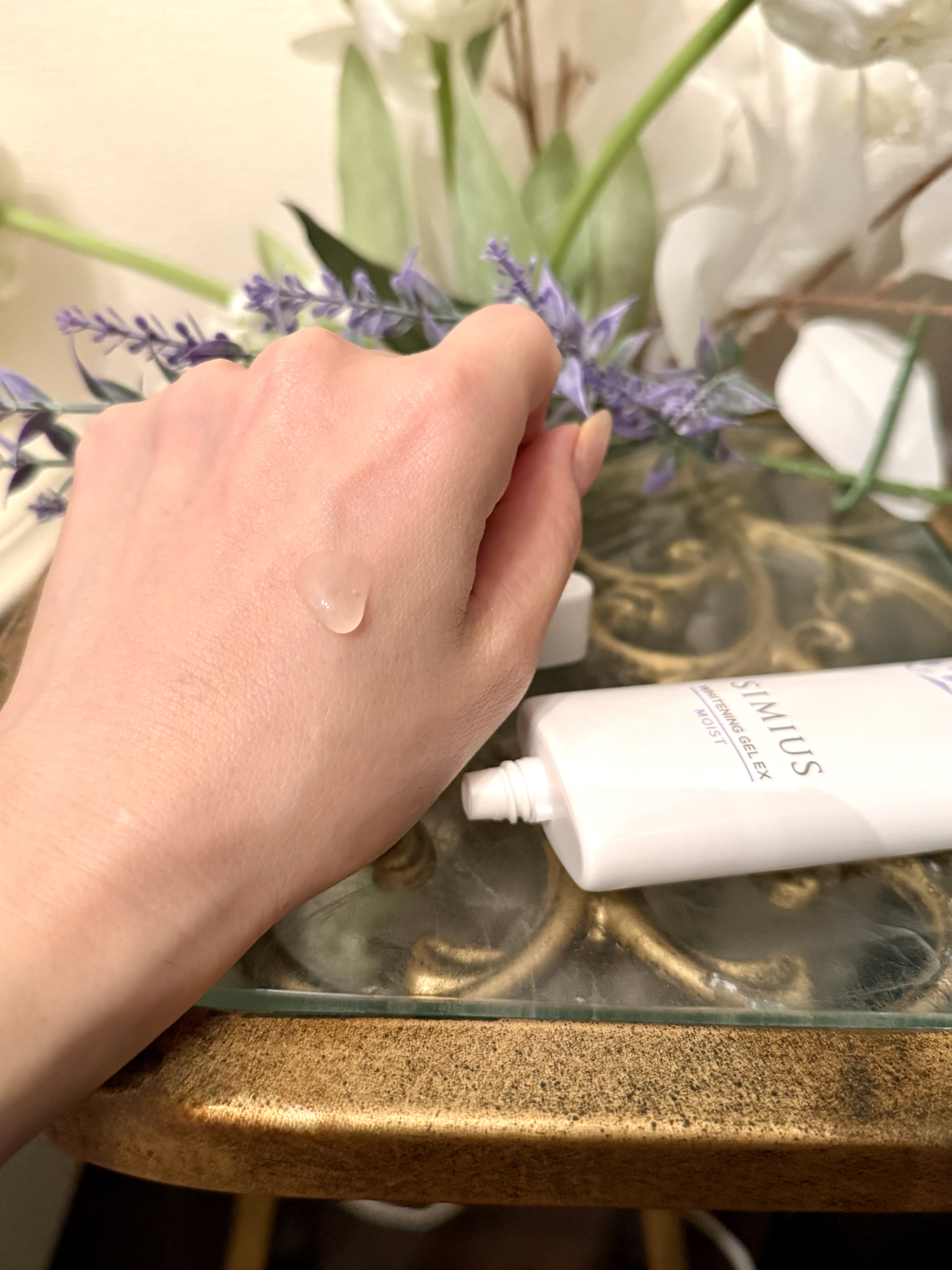 薬用ホワイトニングジェルEX モイスト（しっとり）/シミウス/オールインワン化粧品を使ったクチコミ（2枚目）