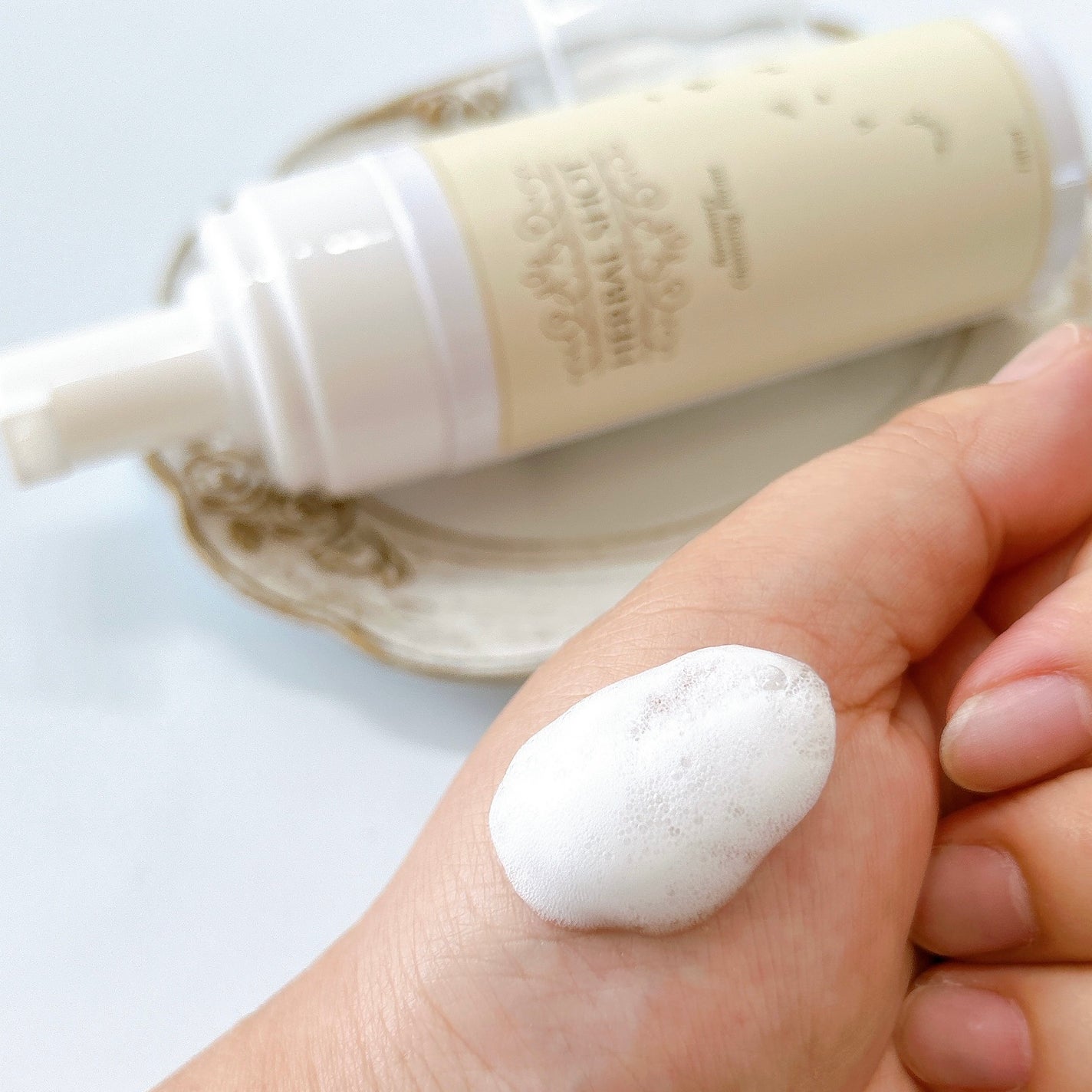 ふわふわ泡クレンジング(ローズマリー)/Herbal Shot/洗顔フォームを使ったクチコミ(3枚目)