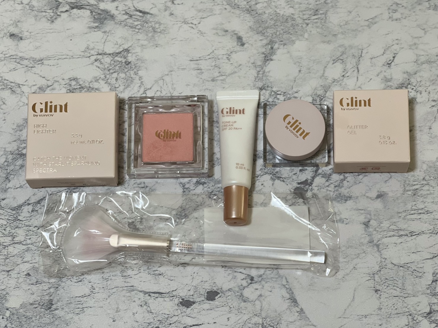 ハイライター Peach Quartz/Glint/パウダーハイライトを使ったクチコミ（1枚目）