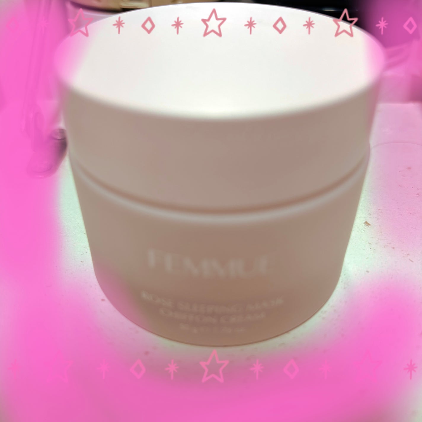 ローズウォーター スリーピングマスク/FEMMUE/フェイスクリームを使ったクチコミ(2枚目)