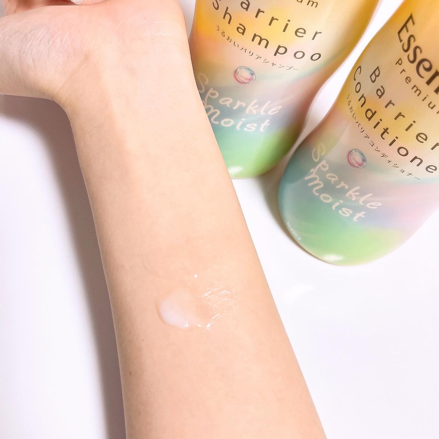 エッセンシャルプレミアム バリアシャンプー・コンディショナー スパークルモイスト/エッセンシャル/市販シャンプーを使ったクチコミ(3枚目)