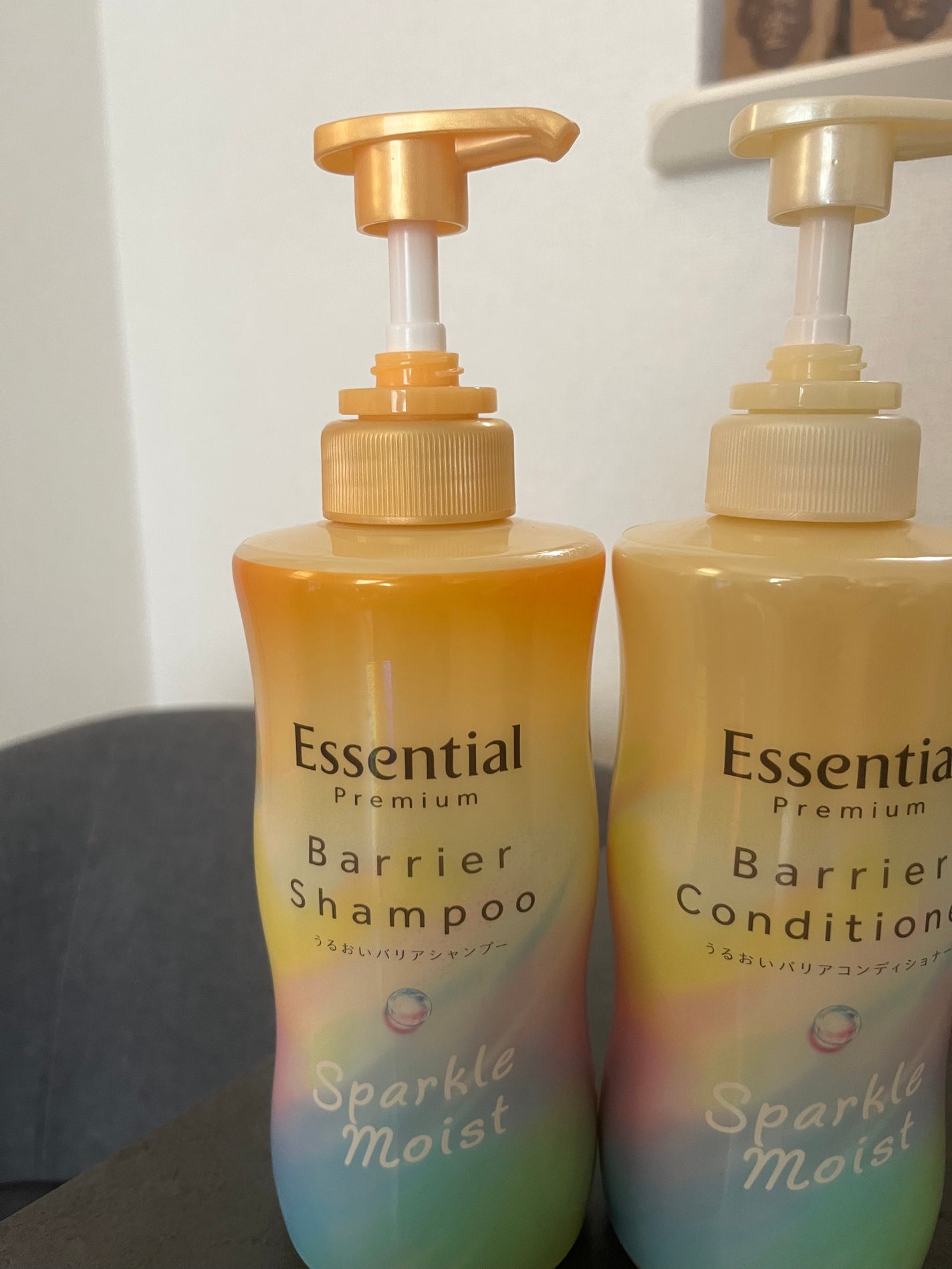 エッセンシャルプレミアム バリアシャンプー・コンディショナー スパークルモイスト/エッセンシャル/市販シャンプーを使ったクチコミ(1枚目)