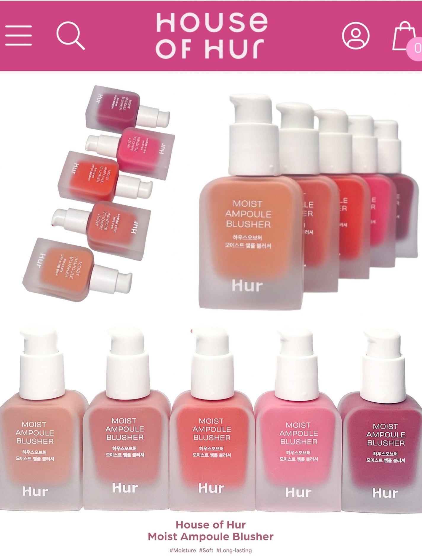 モイストアンプルブラッシャー/house of HUR/リキッドチークを使ったクチコミ(2枚目)