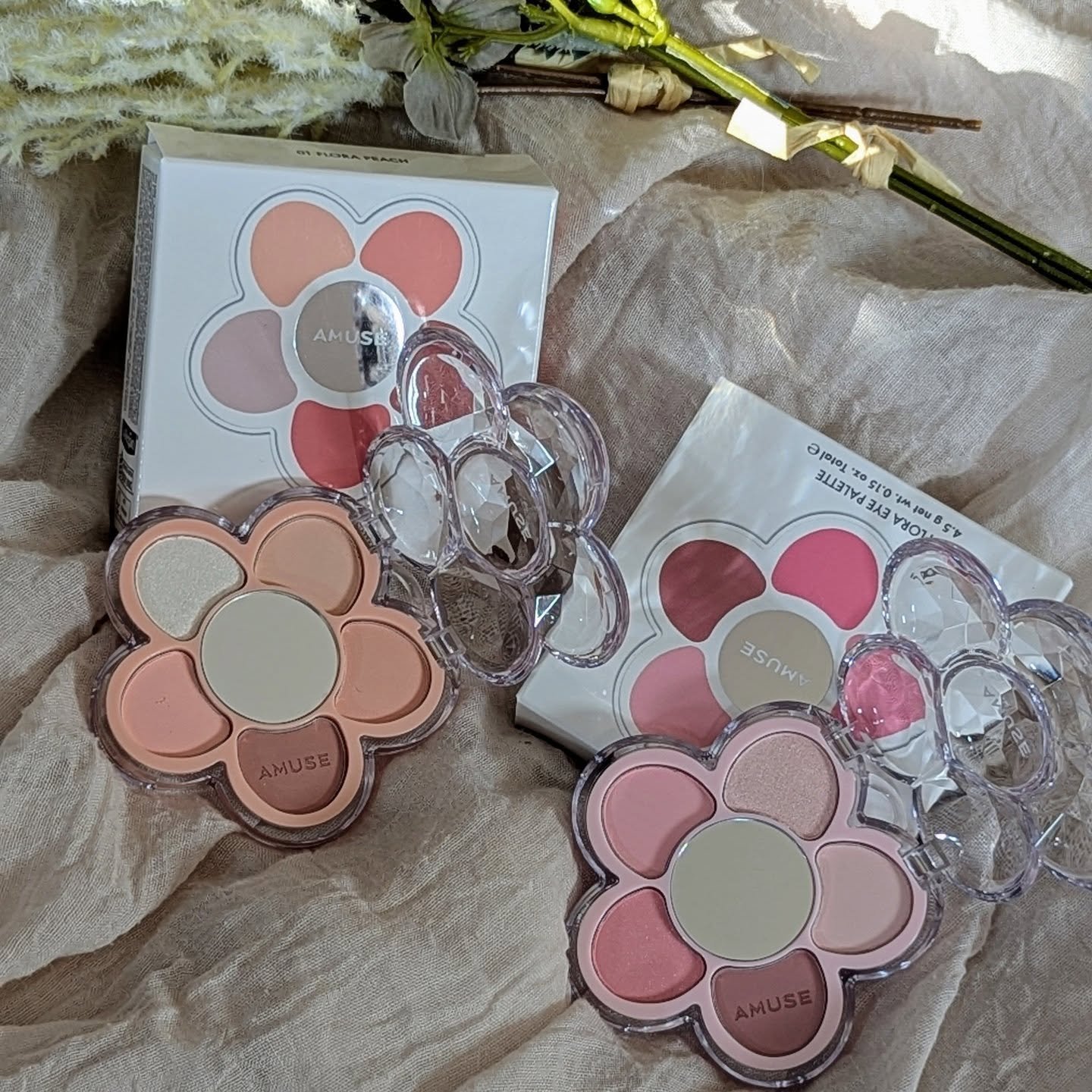 フローラアイパレット/AMUSE/アイシャドウを使ったクチコミ（1枚目）