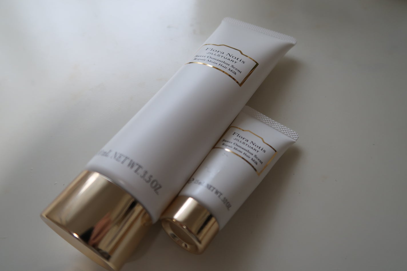 スウィートオスマンサス リペアモイスト ヘアミルク /Flora Notis JILL STUART/ヘアミルクを使ったクチコミ(1枚目)