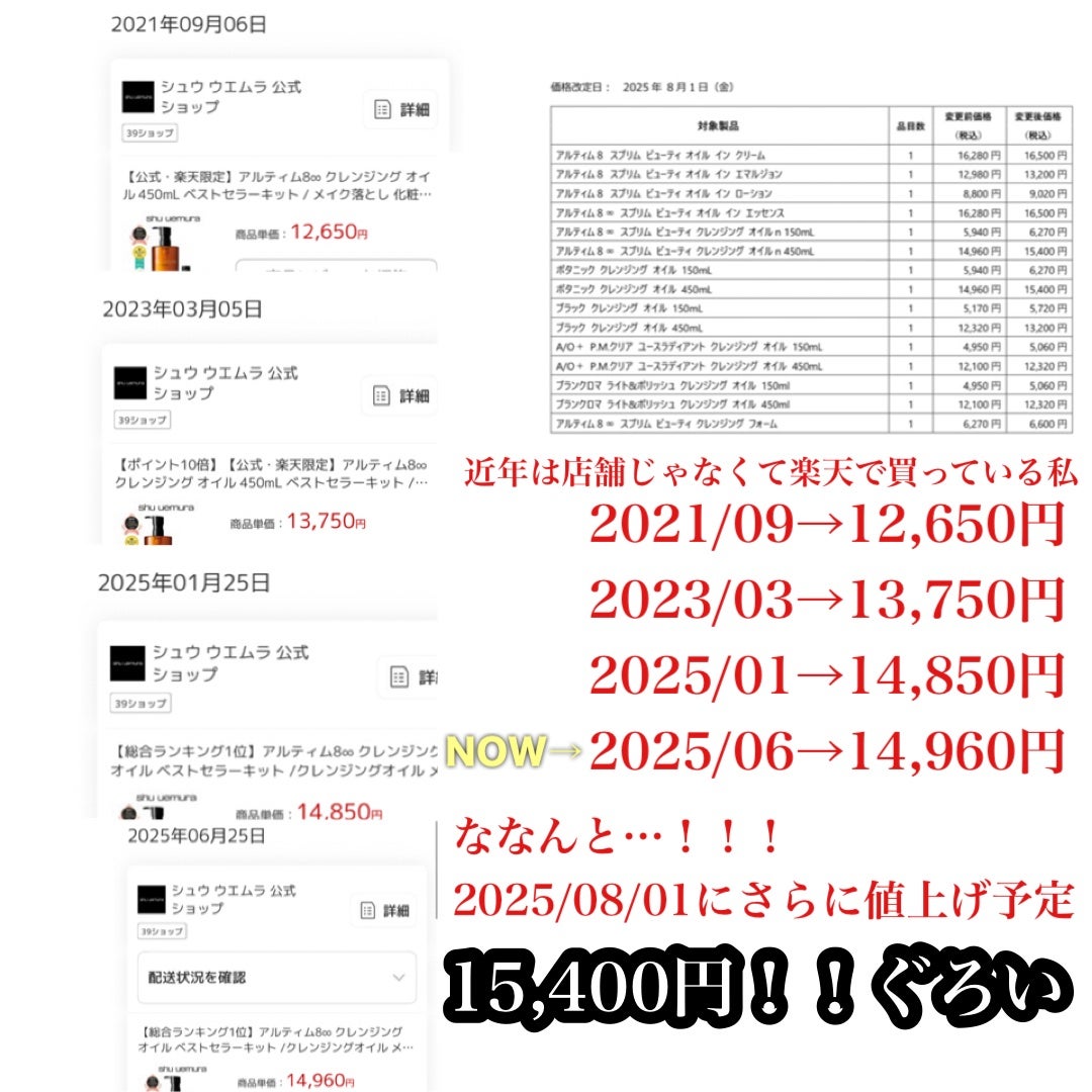 アルティム8∞ スブリム ビューティ クレンジング オイルn/shu uemura/オイルクレンジングを使ったクチコミ(3枚目)