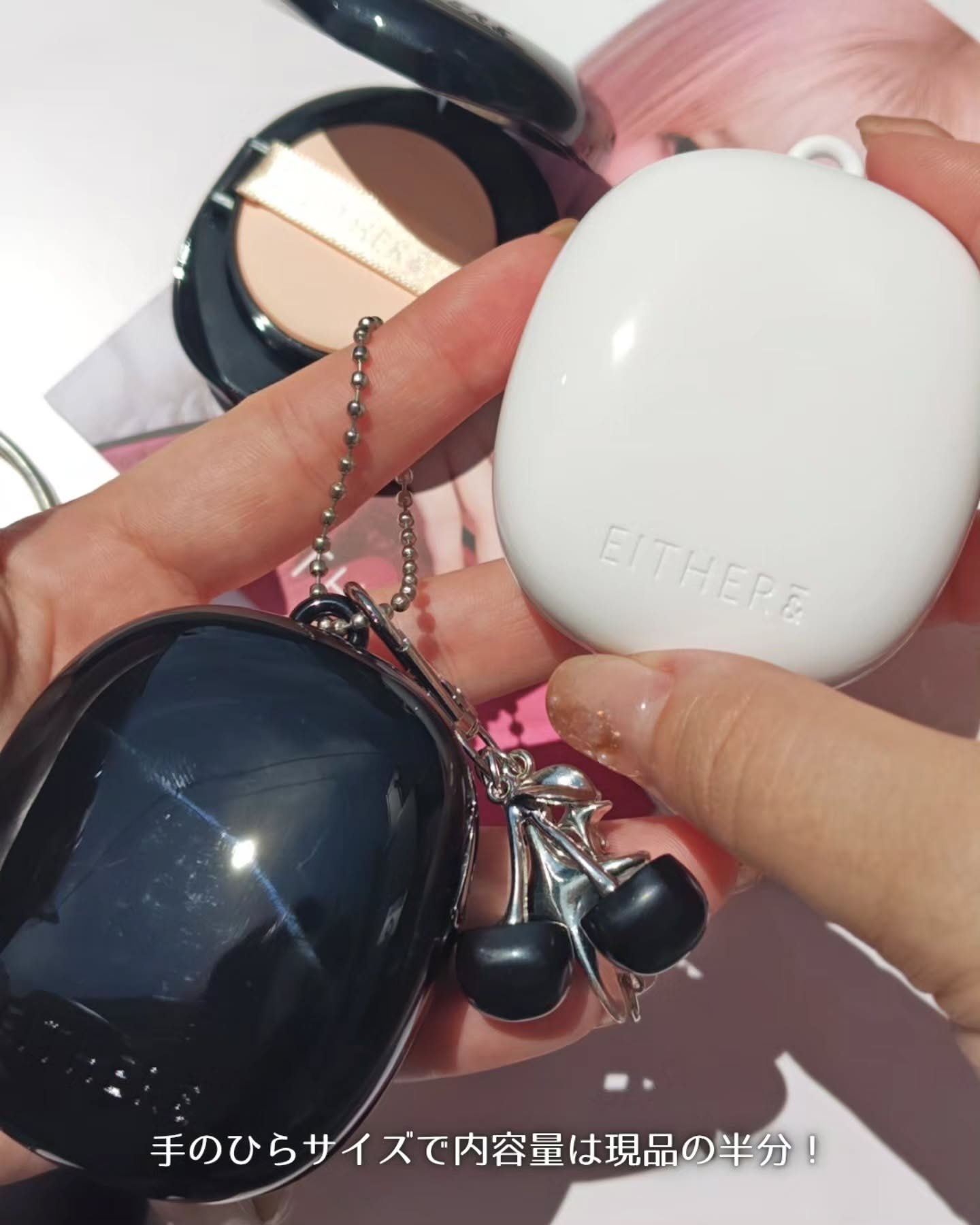 Pebble Glow Cushion/EITHER＆/クッションファンデーションを使ったクチコミ（2枚目）