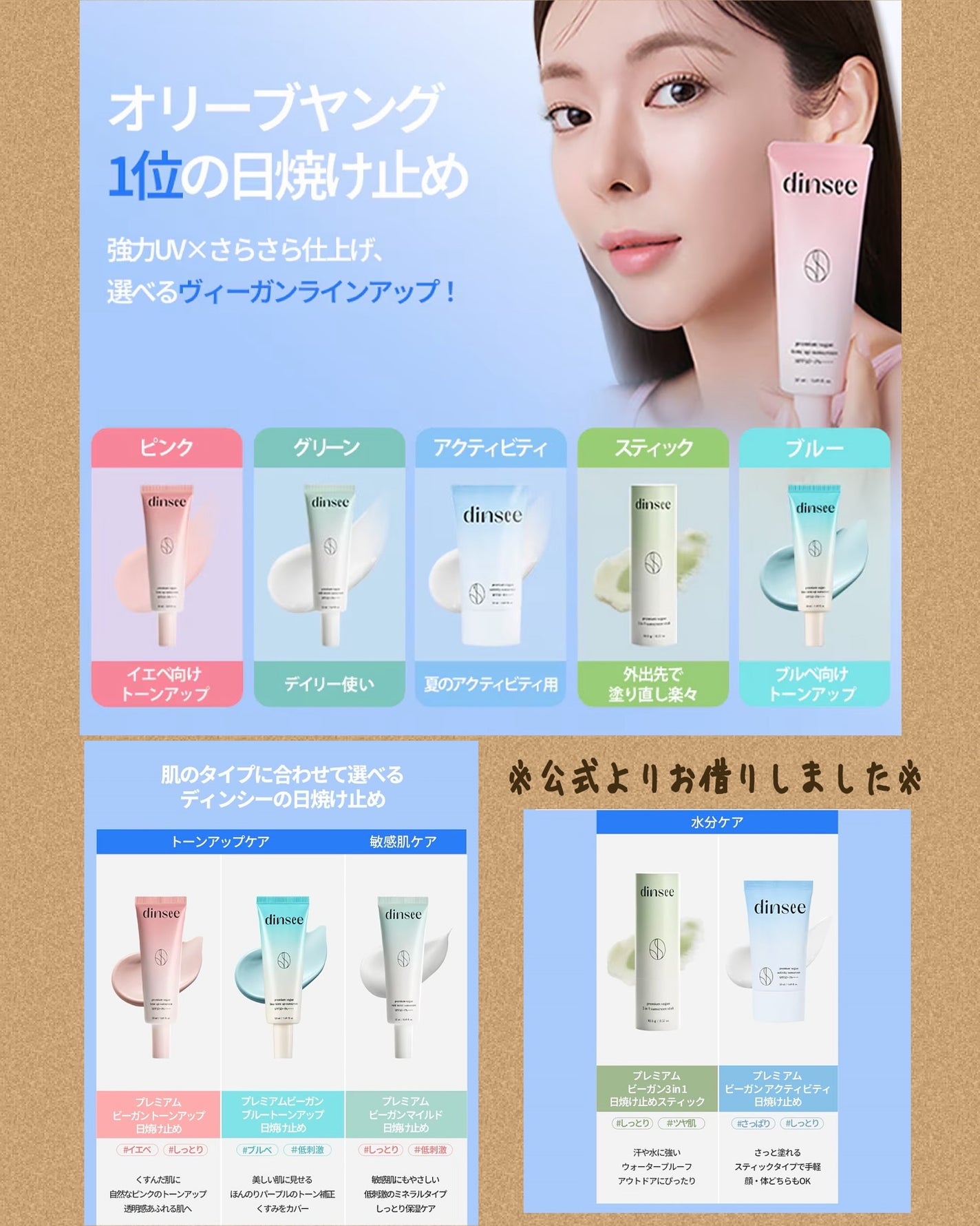 プレミアムビーガン ブルートーンアップ サンクリーム SPF50+ PA++++/dinsee/日焼け止めクリームを使ったクチコミ(3枚目)