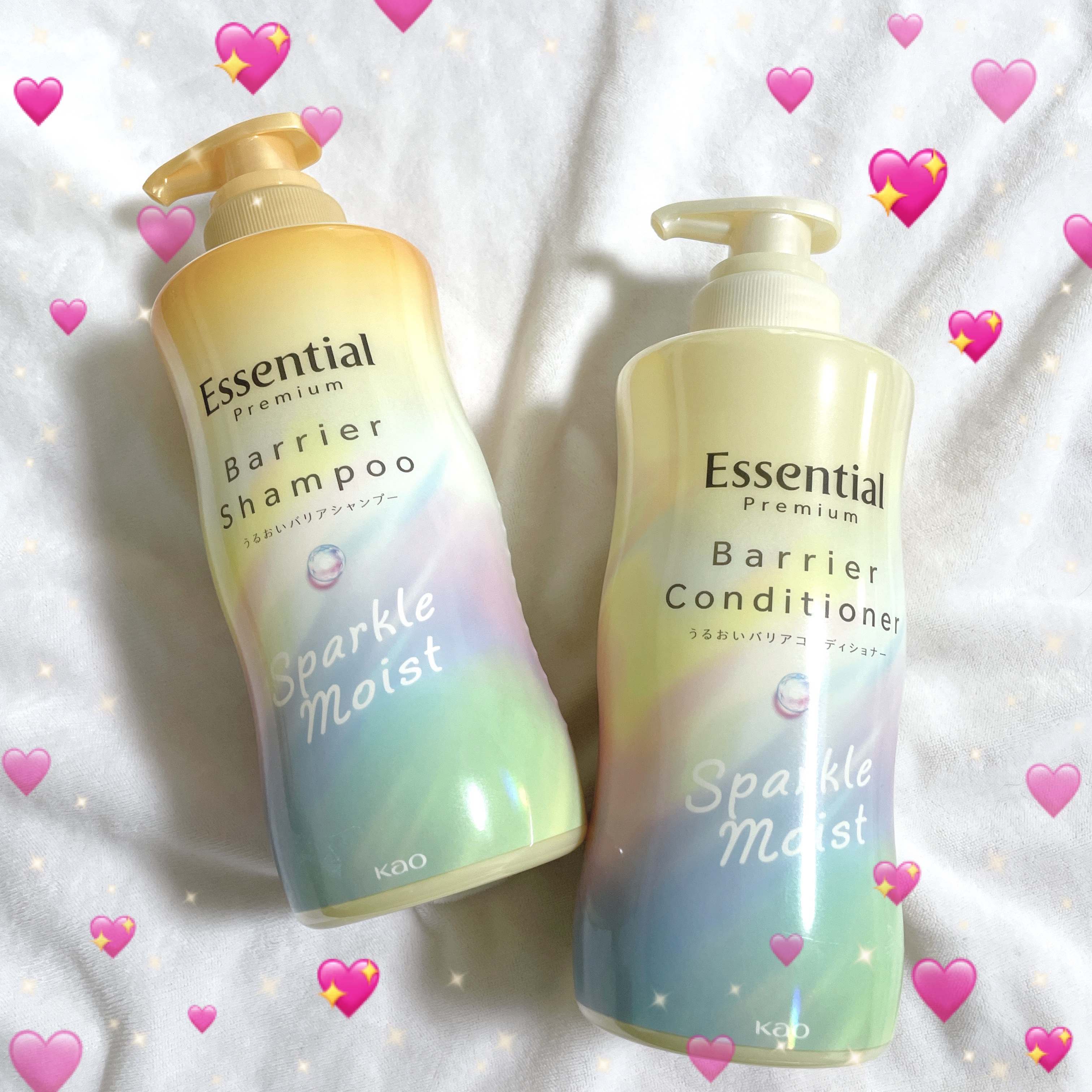 エッセンシャルプレミアム バリアシャンプー・コンディショナー スパークルモイスト/エッセンシャル/市販シャンプーを使ったクチコミ（1枚目）