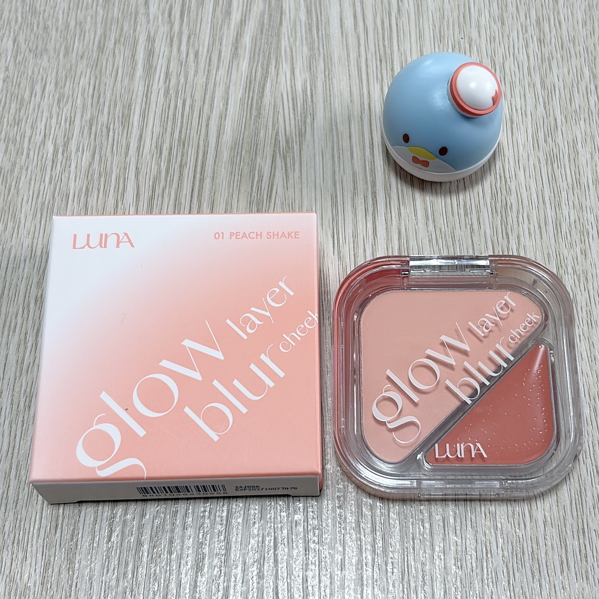グローレイヤーブラーチーク 01 ピーチシェイク/LUNA/パウダーチークを使ったクチコミ（1枚目）