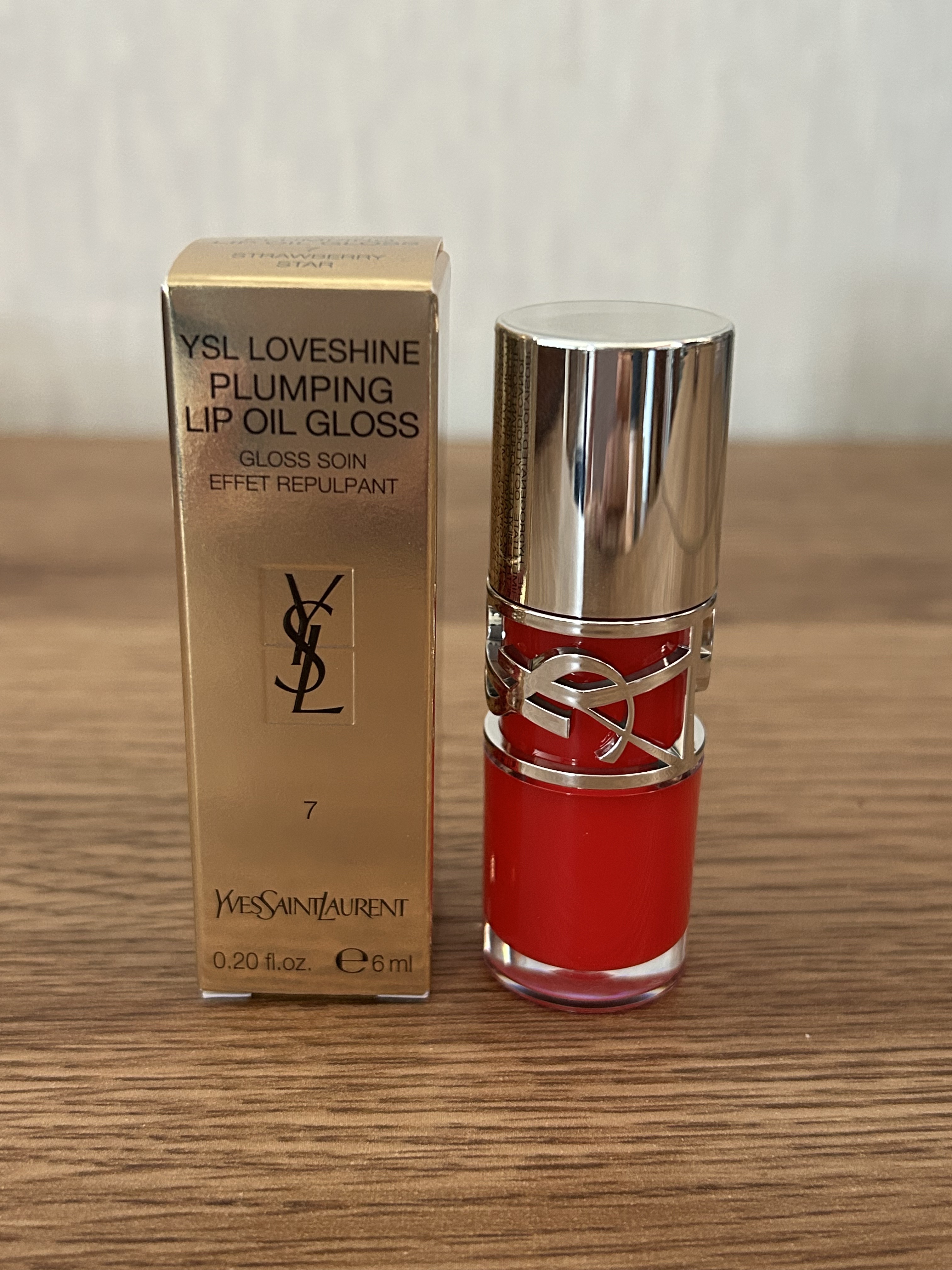 YSL ラブシャイン グロスプランパー #7 ストロベリー スター/YVES SAINT LAURENT BEAUTE/リップグロスを使ったクチコミ（1枚目）
