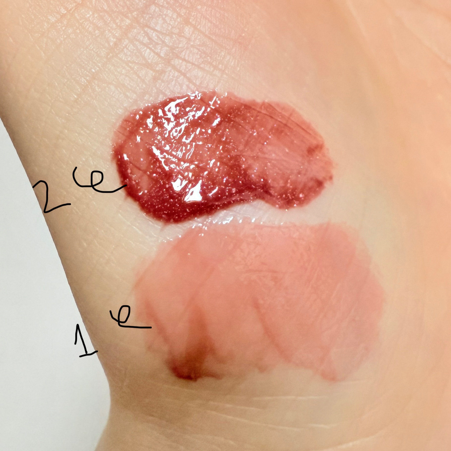 ネーミング グロウ ハートリップティント 01/NAMING./リップティントを使ったクチコミ（2枚目）