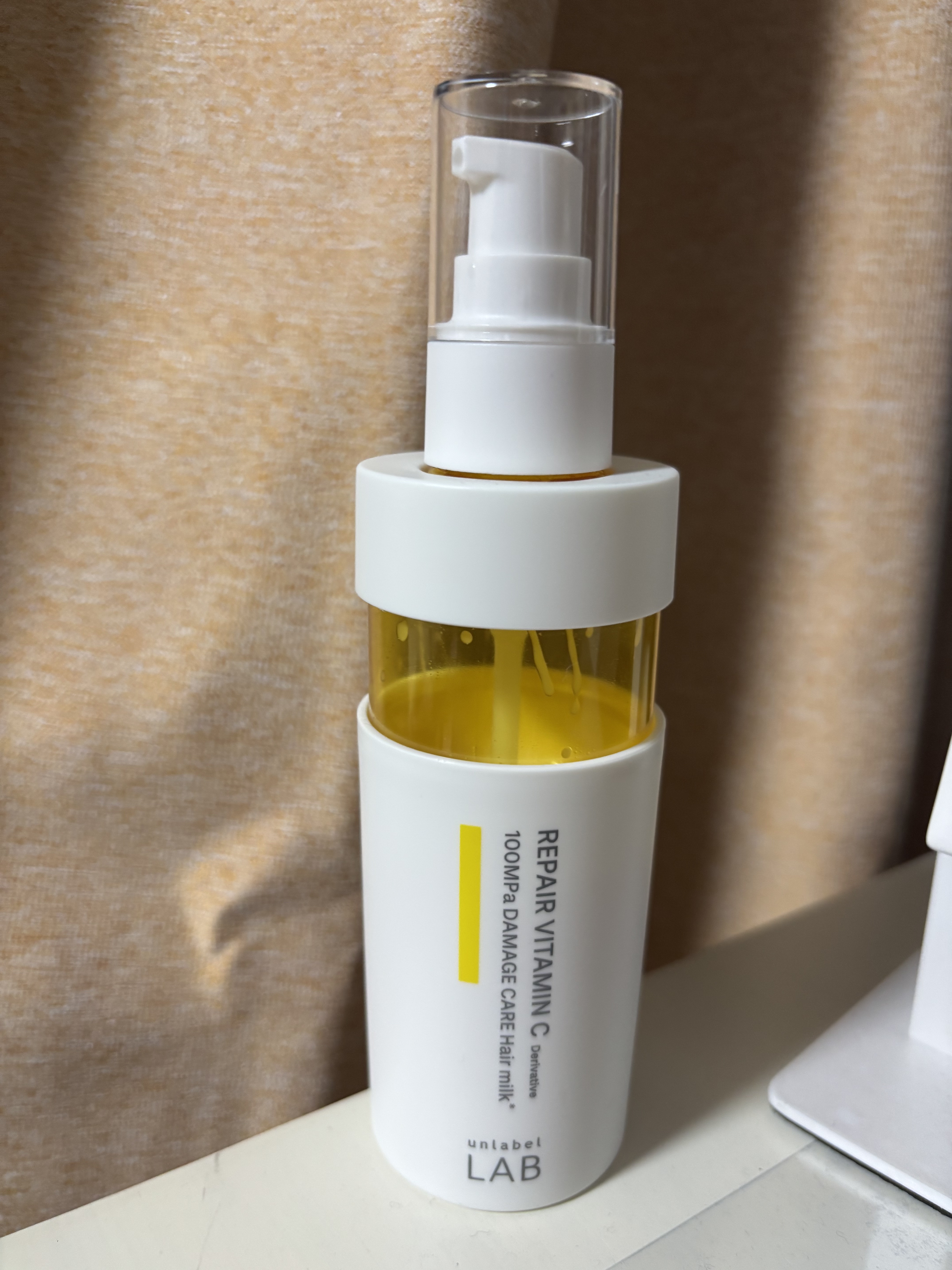 超高圧*¹浸透型リペアビタミンC誘導体*⁴配合　集中美容液ヘアミルク/unlabel/ヘアミルクを使ったクチコミ（1枚目）