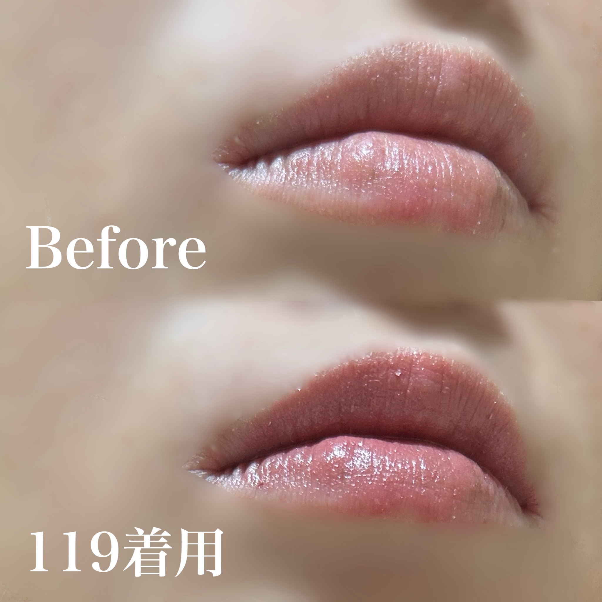 ローズ・パーフェクト・シャイン No.119 ナチュラル・ピンク/GIVENCHY/口紅を使ったクチコミ（2枚目）