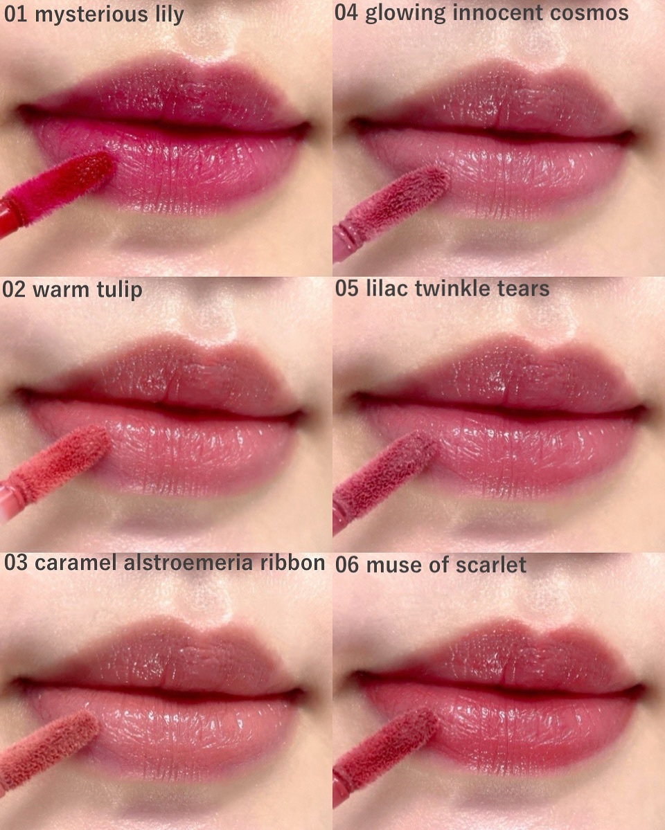 リップラッカー　ブルーミングガーランド/JILL STUART/口紅を使ったクチコミ（3枚目）