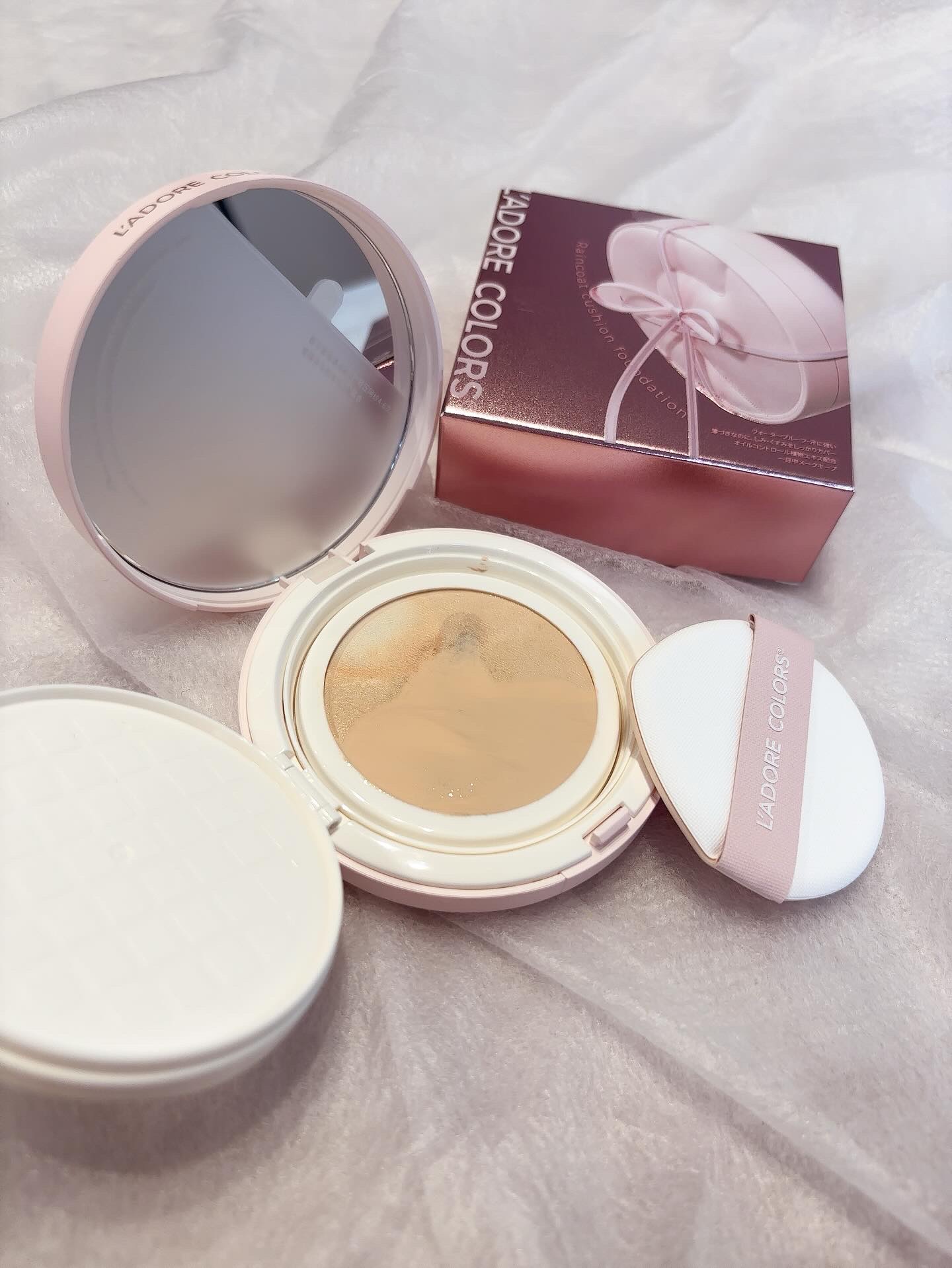 L'ADORE COLORS レインコート クッション ファンデーション/L'adore Colors/クッションファンデーションを使ったクチコミ（3枚目）