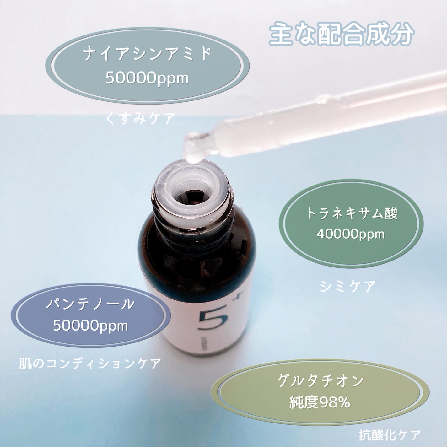 5番 白玉グルタチオンC美容液/numbuzin/美容液を使ったクチコミ(2枚目)