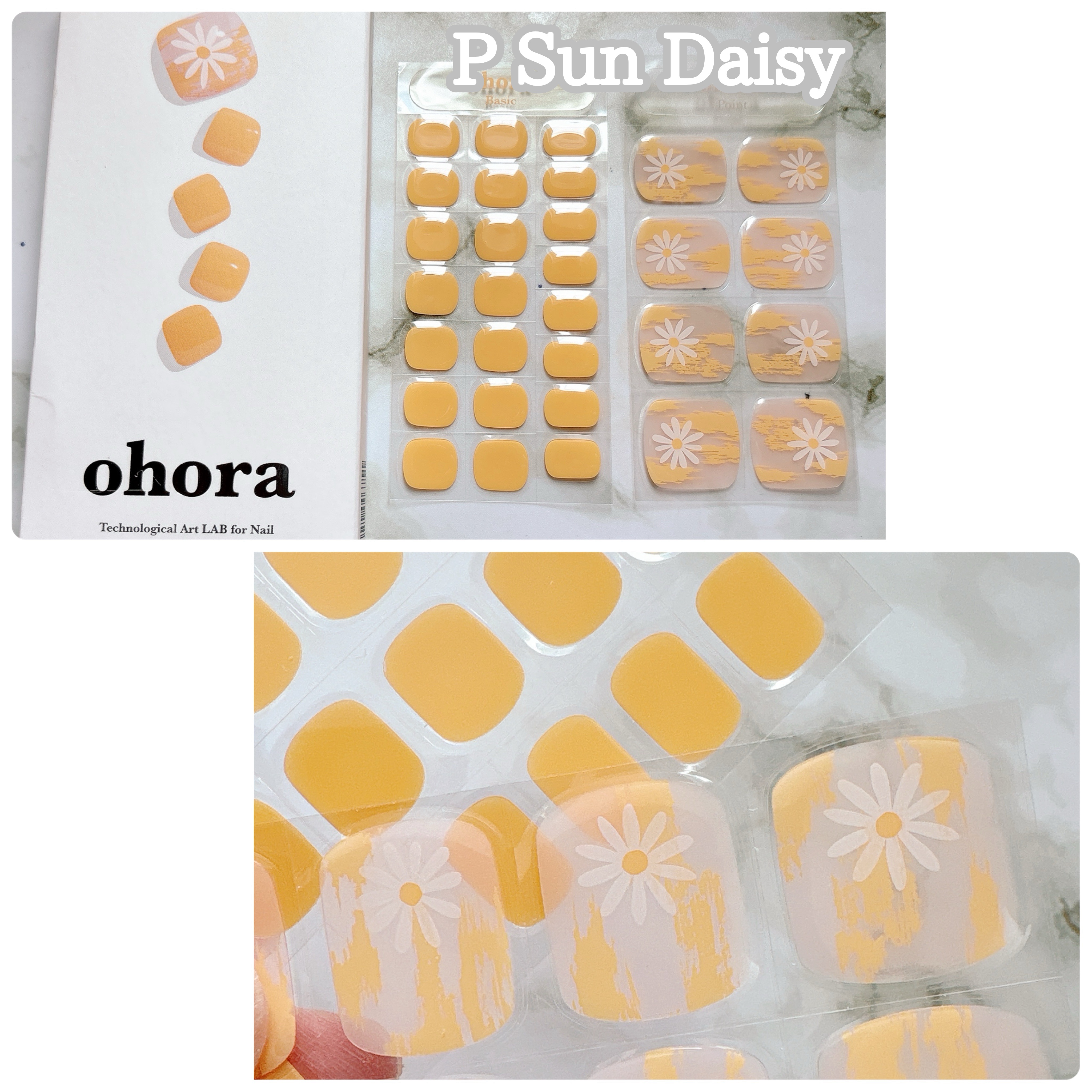 セミキュアジェルネイル(ペディキュア) PD-001-J P シャインブロッサム(Shine Blossom)(My Wishes collection)/ohora/ネイルシールを使ったクチコミ（2枚目）